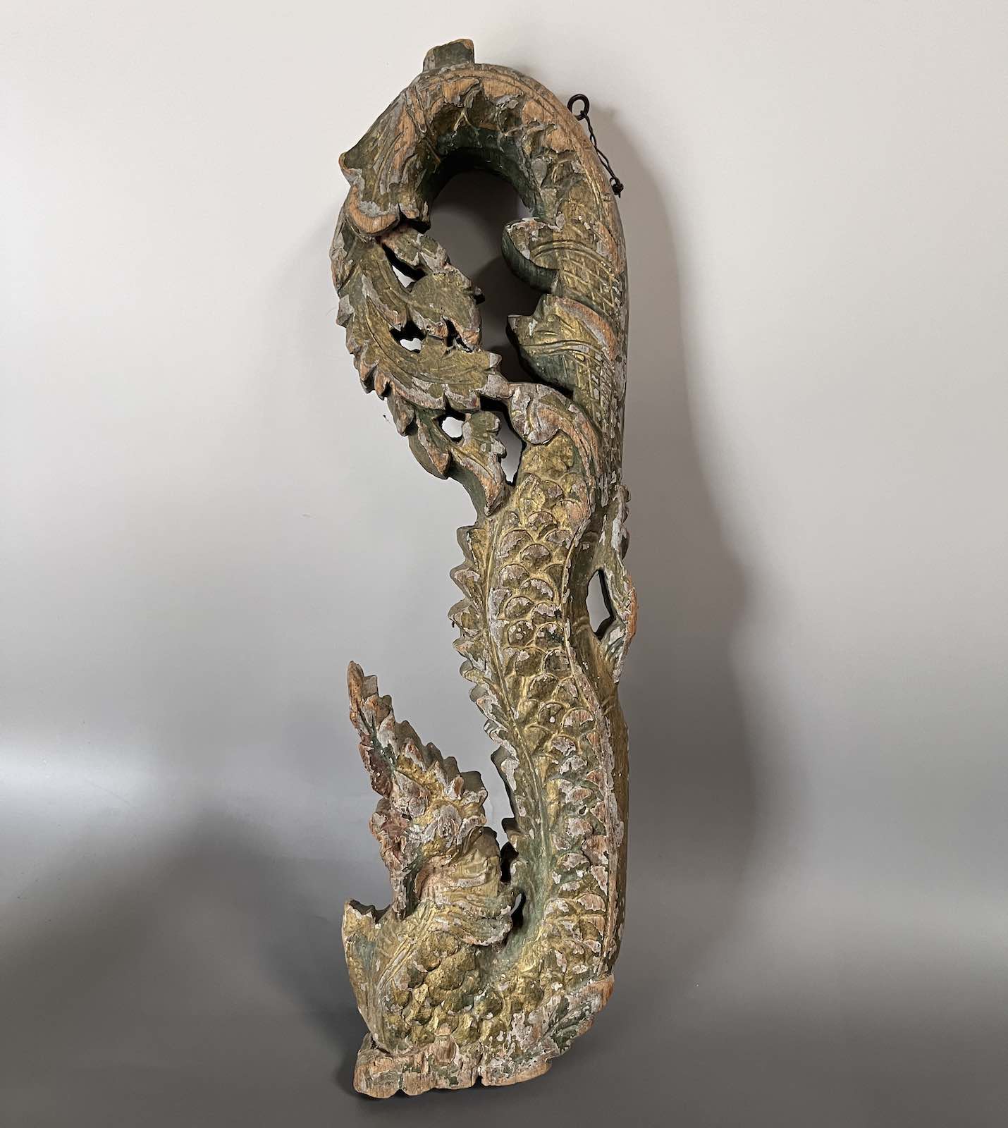 Alte Drachen Holz Skulptur Thailand