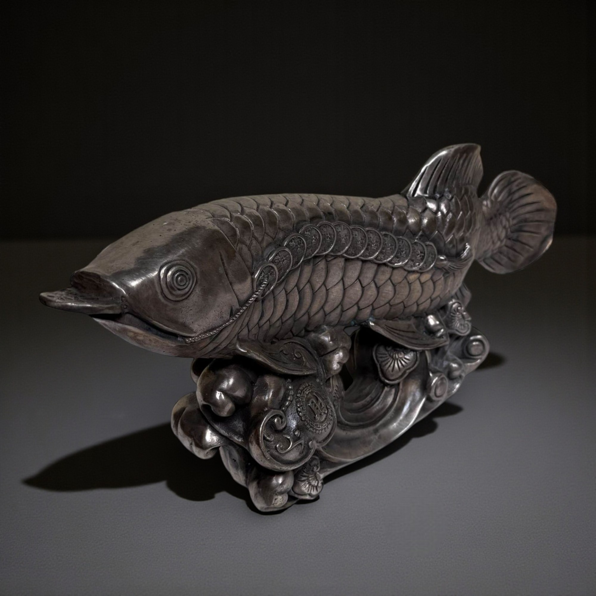 Koifisch Bronze Skulptur Reichtumssymbol China
