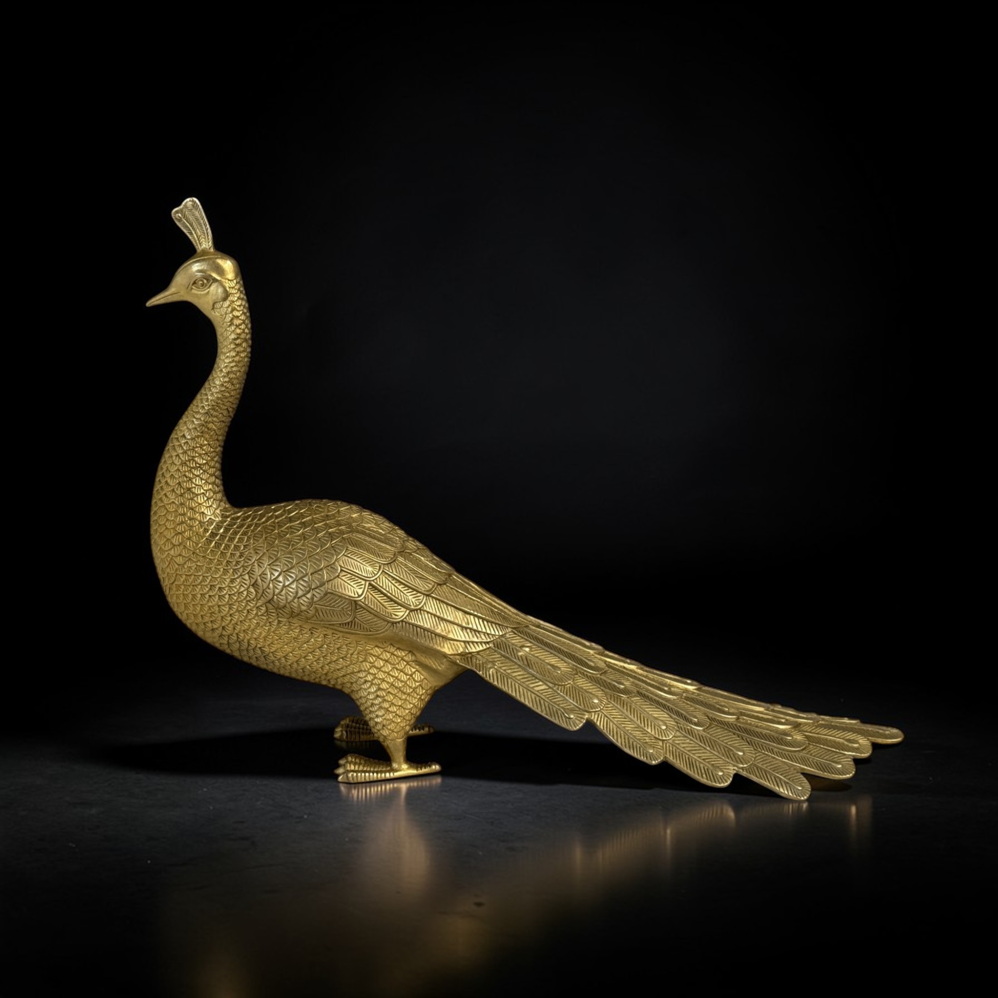 Hochwertiger Bronze-Pfau – Edles Kunsthandwerk aus Nordchina (50 cm)
