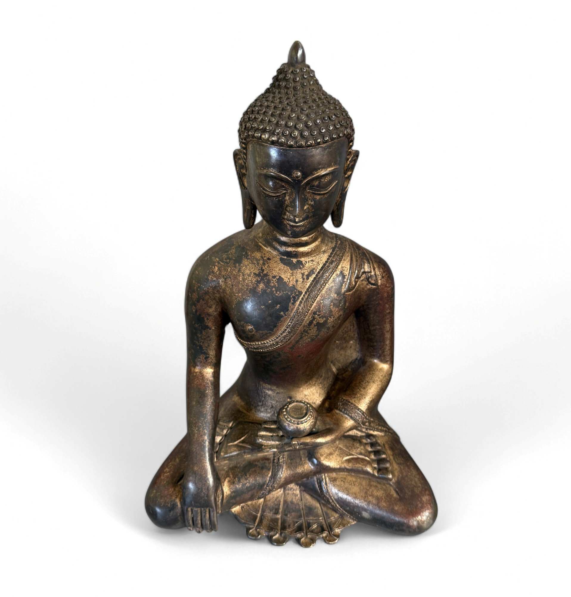 Siddharta Gautama Bronze Buddha Figur 39 cm groß