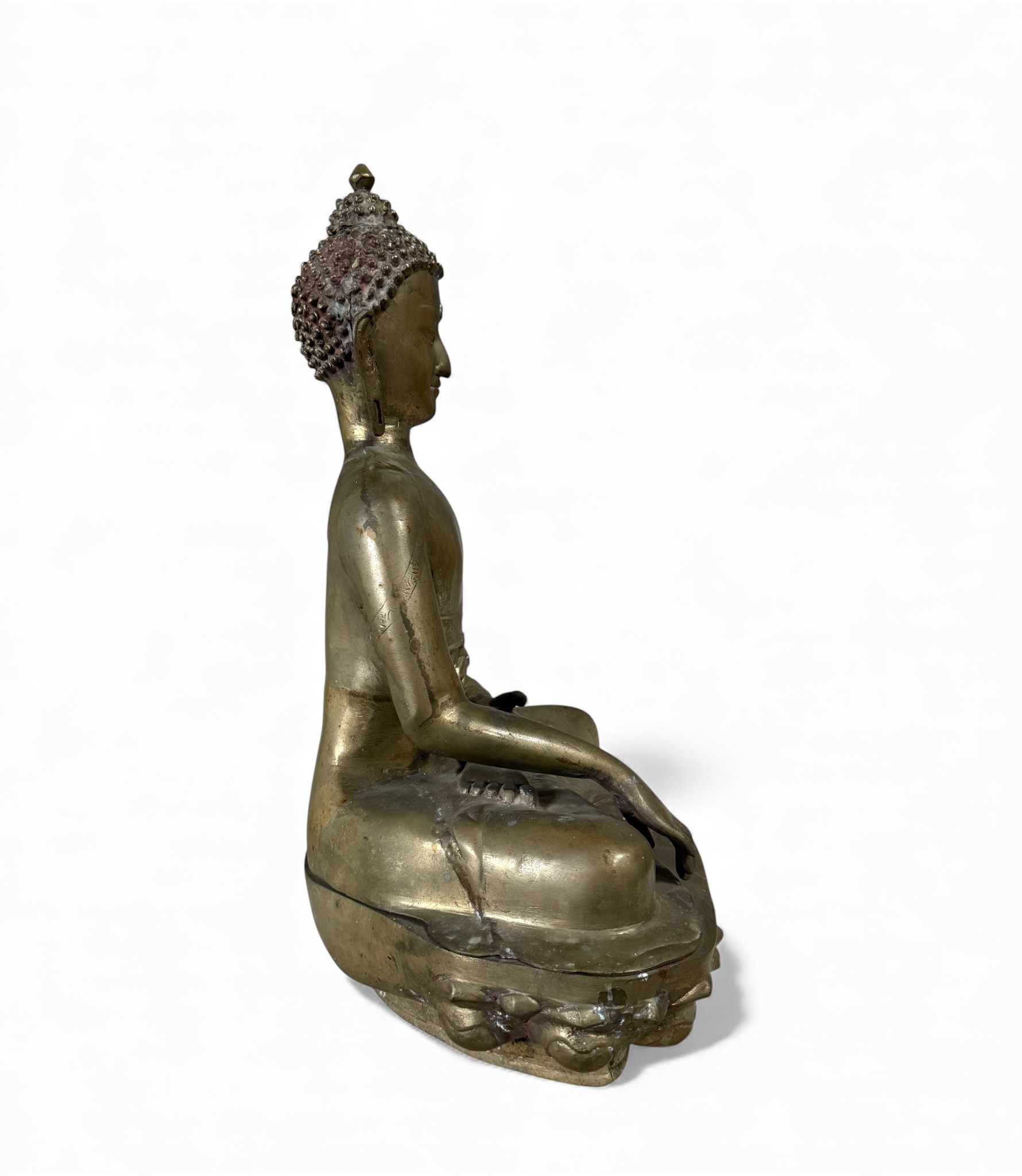 Großer Shakyamuni Buddha Bronze – Tibet Indien – 53 cm