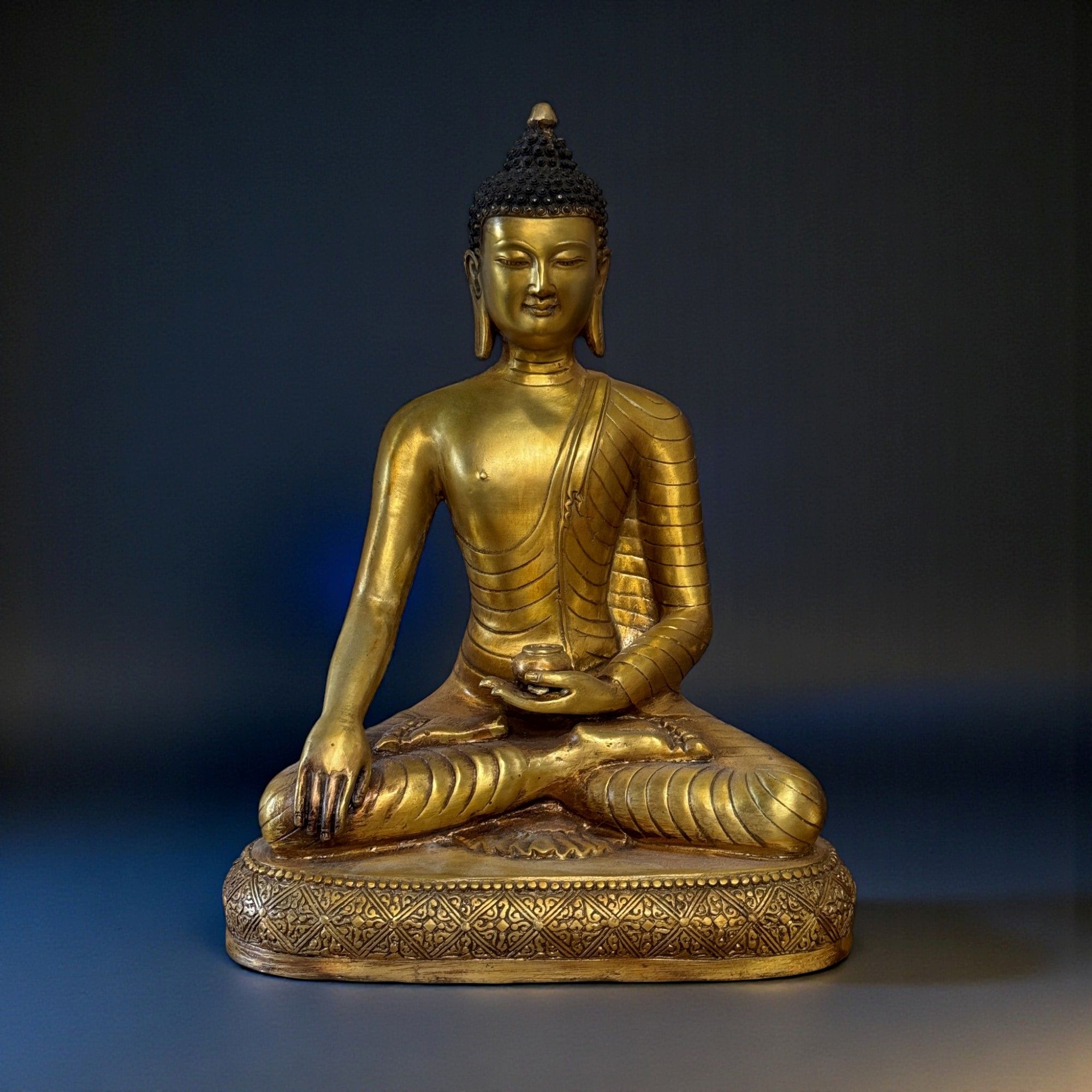 Buddha Figur Bronze Skulptur Siddharta Gautama