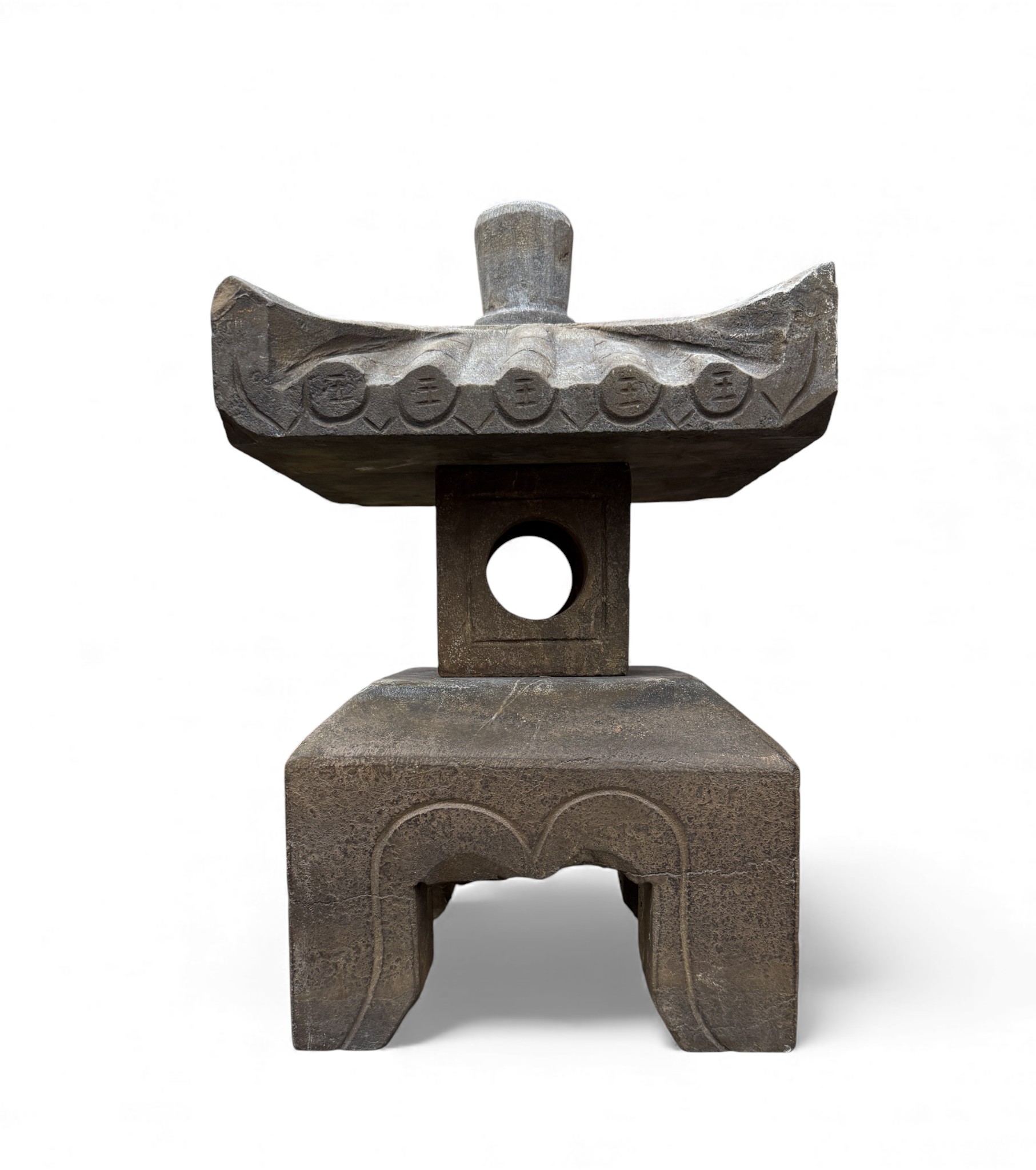 Asiatisches Geisterhaus Steinlaterne Garten Pagode