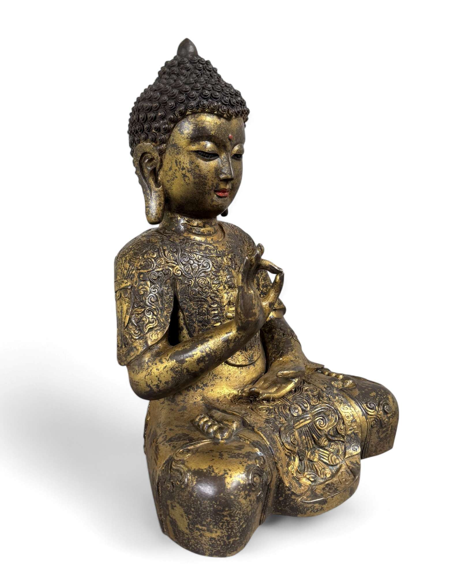 Buddha Figur Bronze Skulptur Karana Mudra Statue 41 cm groß