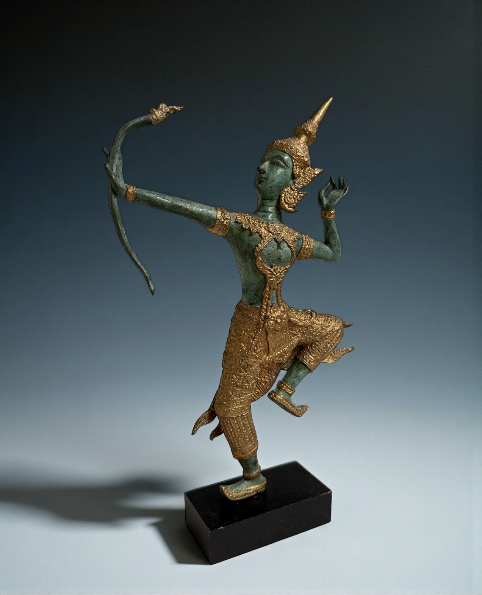 Prinz Rama Bronze Figur Thailand Prinz Rama Bronze Figur Thailand