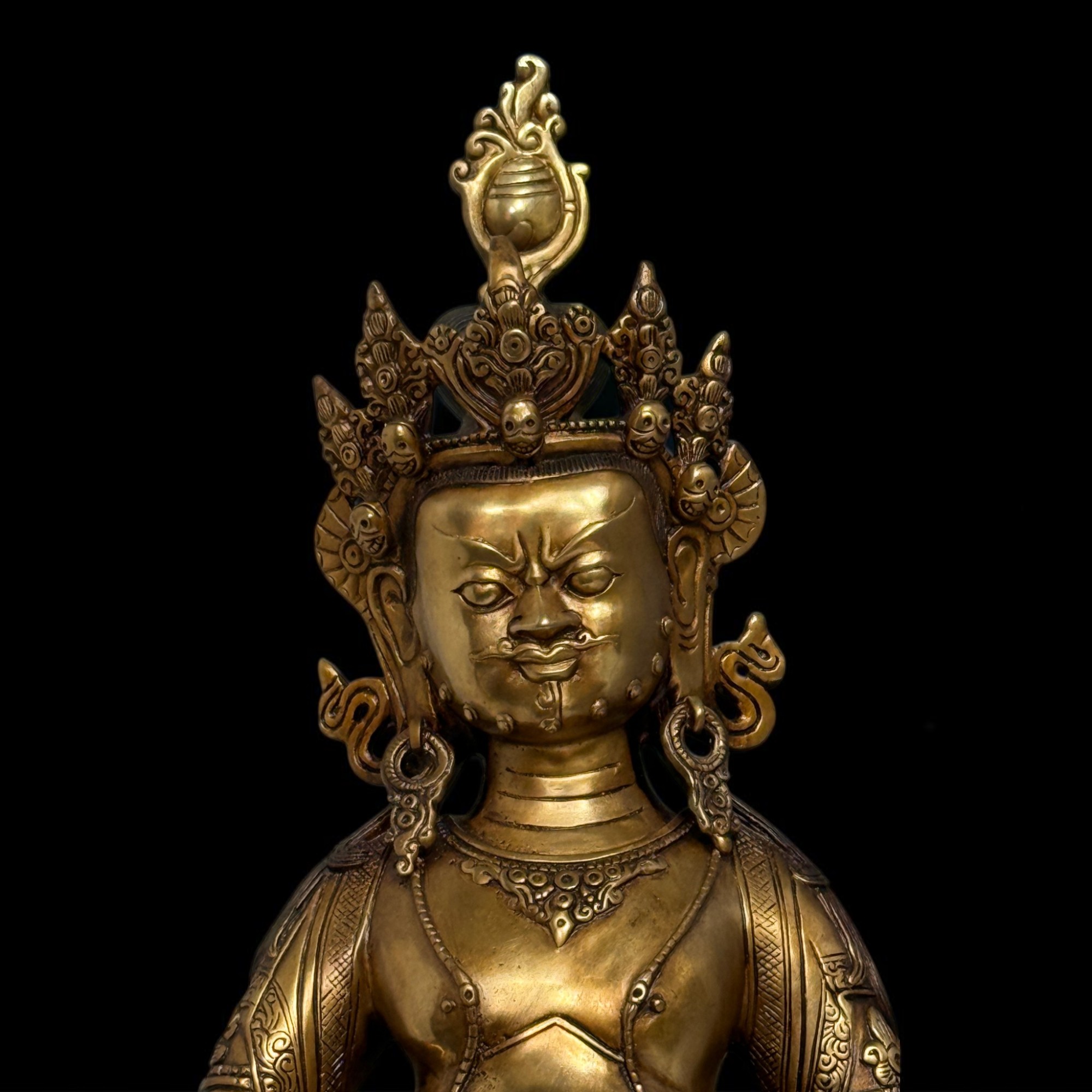 Kubera Bronze Statue - Reichtumsgott - 50 cm