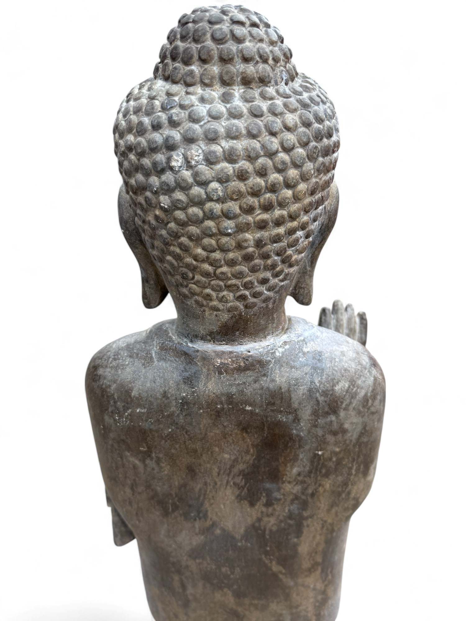 Garten Buddha Statue stehende Skulptur Schutz Geste 120 cm groß