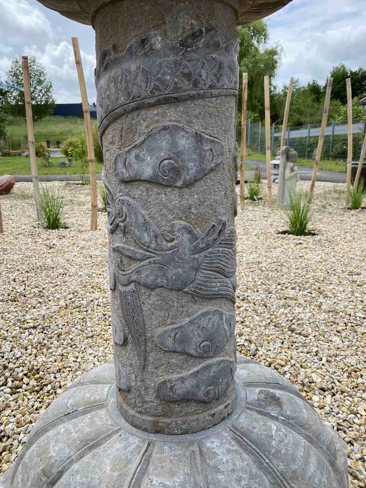 Chinesisches Garten Podest aus Naturstein f. Bonsai o. Buddha