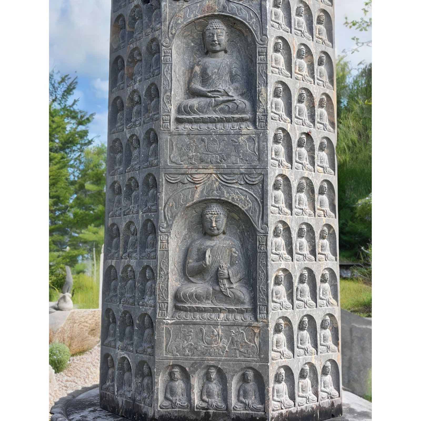 Buddha Garten Pagode Stein Tempel - gigantische 8m groß