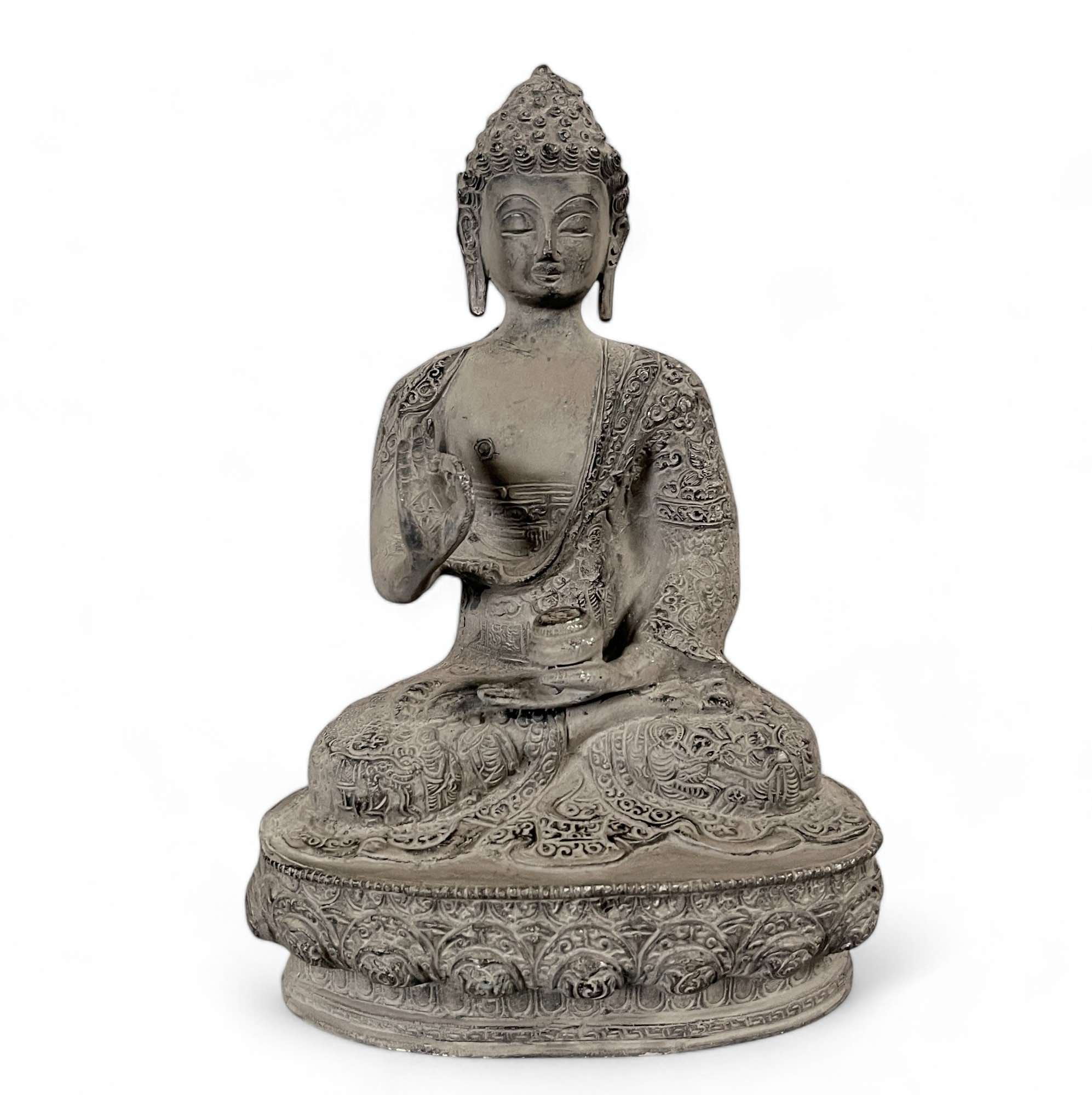 Buddha Bronze Figur mit lehrender Geste 31,5 cm Buddha Bronze Figur mit lehrender Geste 31,5 cm