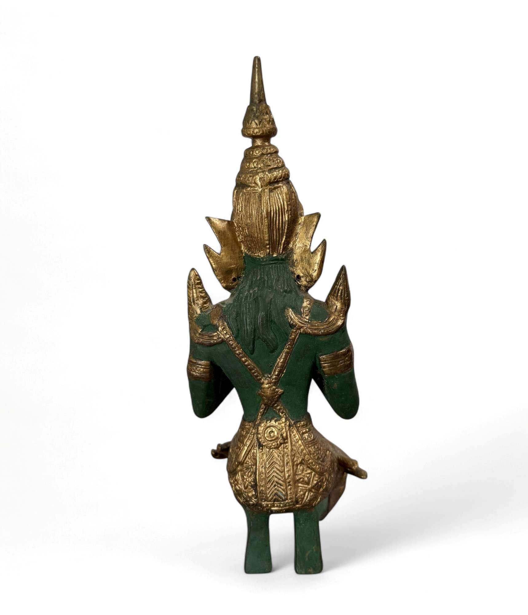 Thailändischer Tempelwächter Bronze Figur