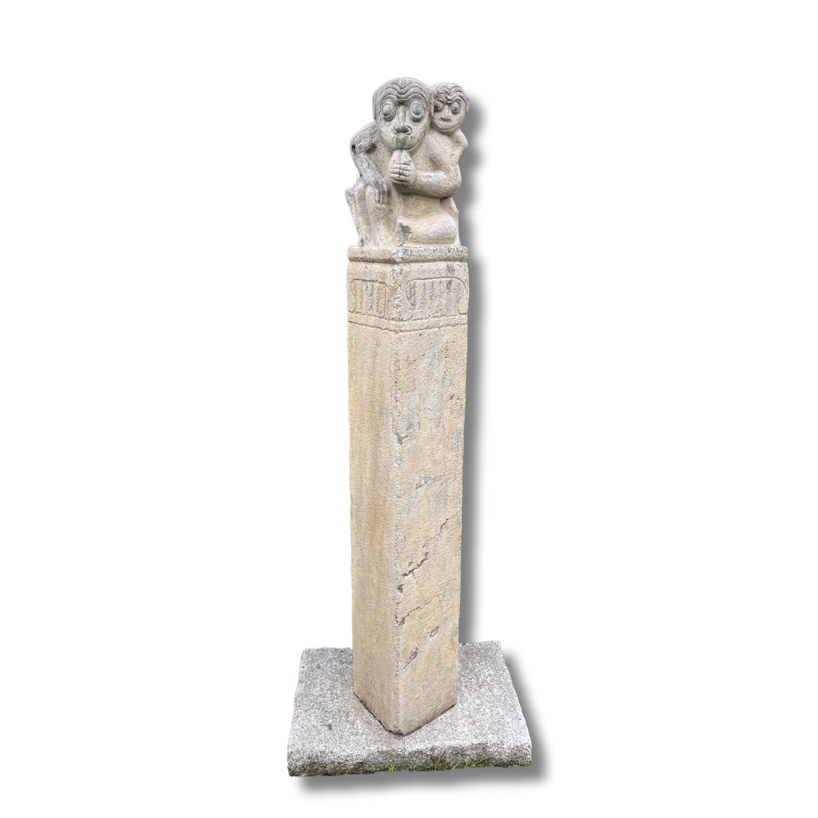 Gartenstele Stein Affe chinesisches Horoskop - 150cm groß Gartenstele Stein Affe chinesisches Horoskop - 150cm groß