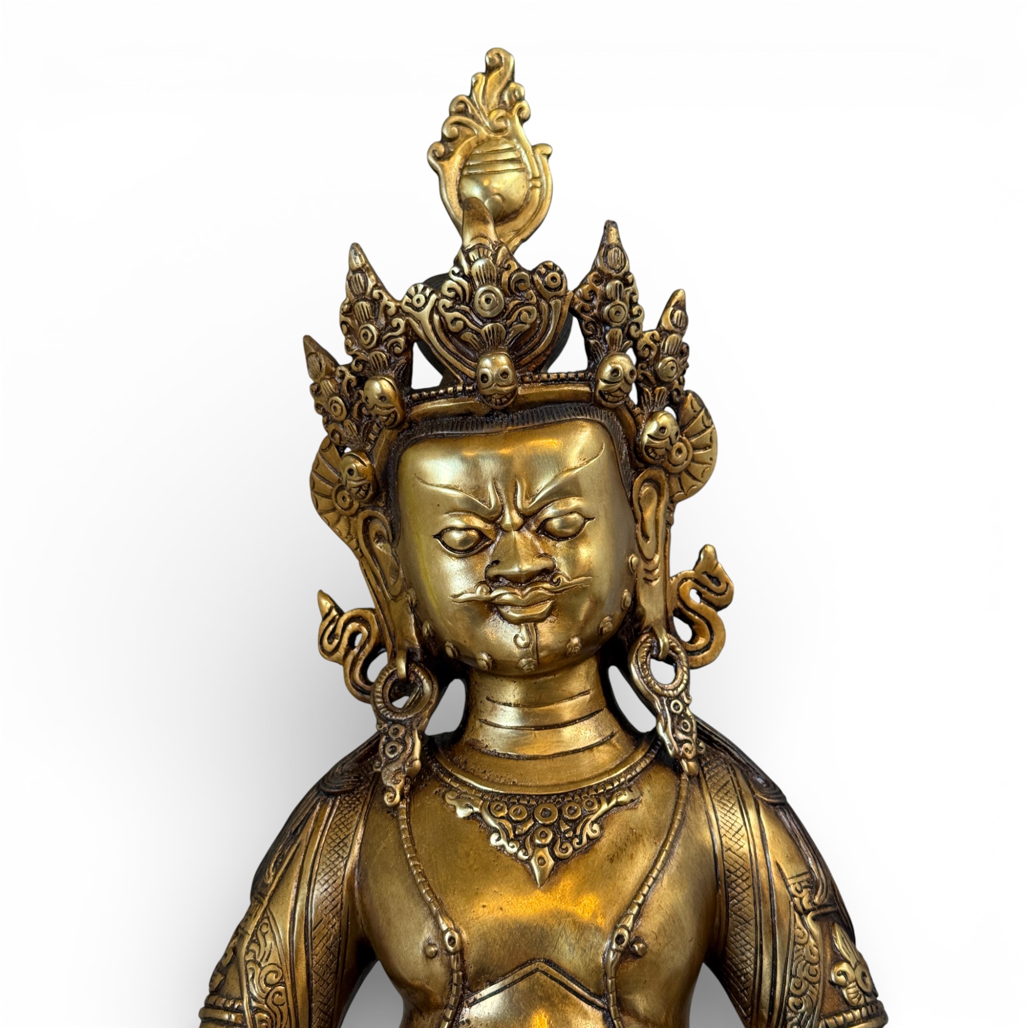 Kubera Bronze Statue - Reichtumsgott - 50 cm