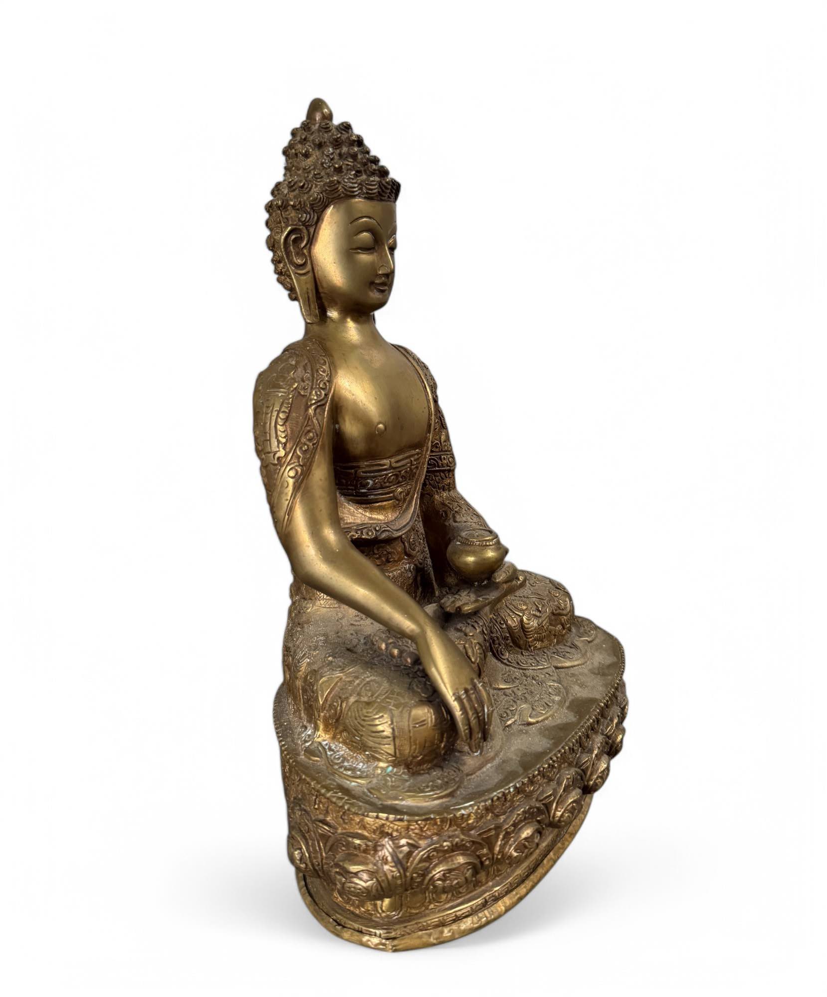 Siddharta Gautama Buddha Figur aus Bronze Nepal / Indien