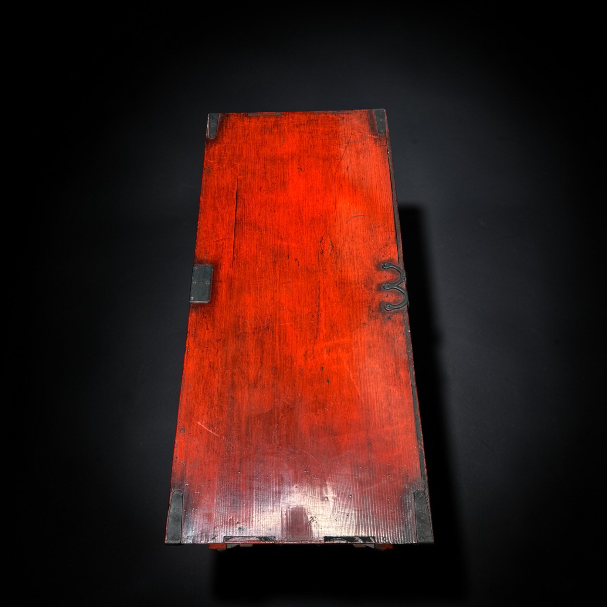 Japanisches Tansu "Herz-Sutra" – Kalligrafie-Schrank 96cm aus Sammlernachlass