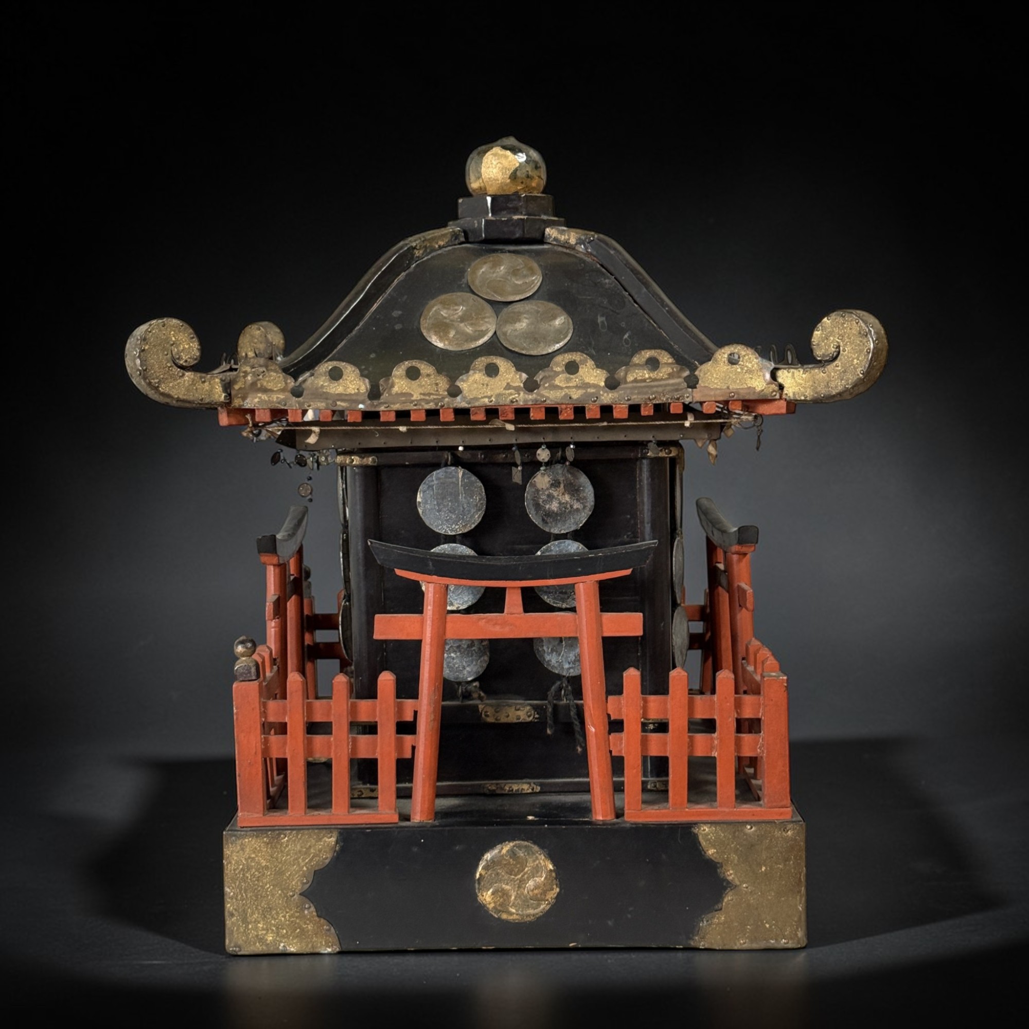 Japanischer Mikoshi Schrein - 45cm Holzmodell - Nürnberger Nachlass