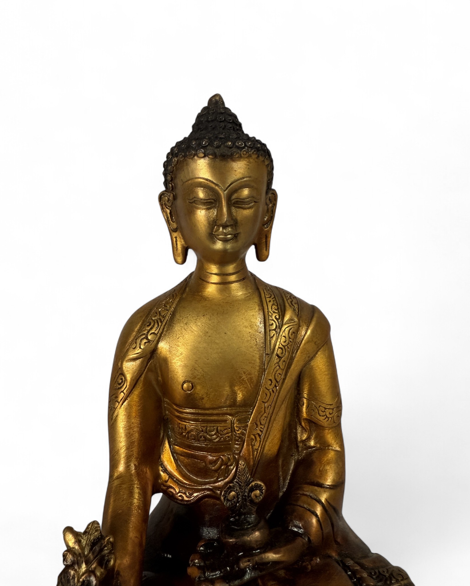 Medizin Buddha Figur Bronze 20 cm