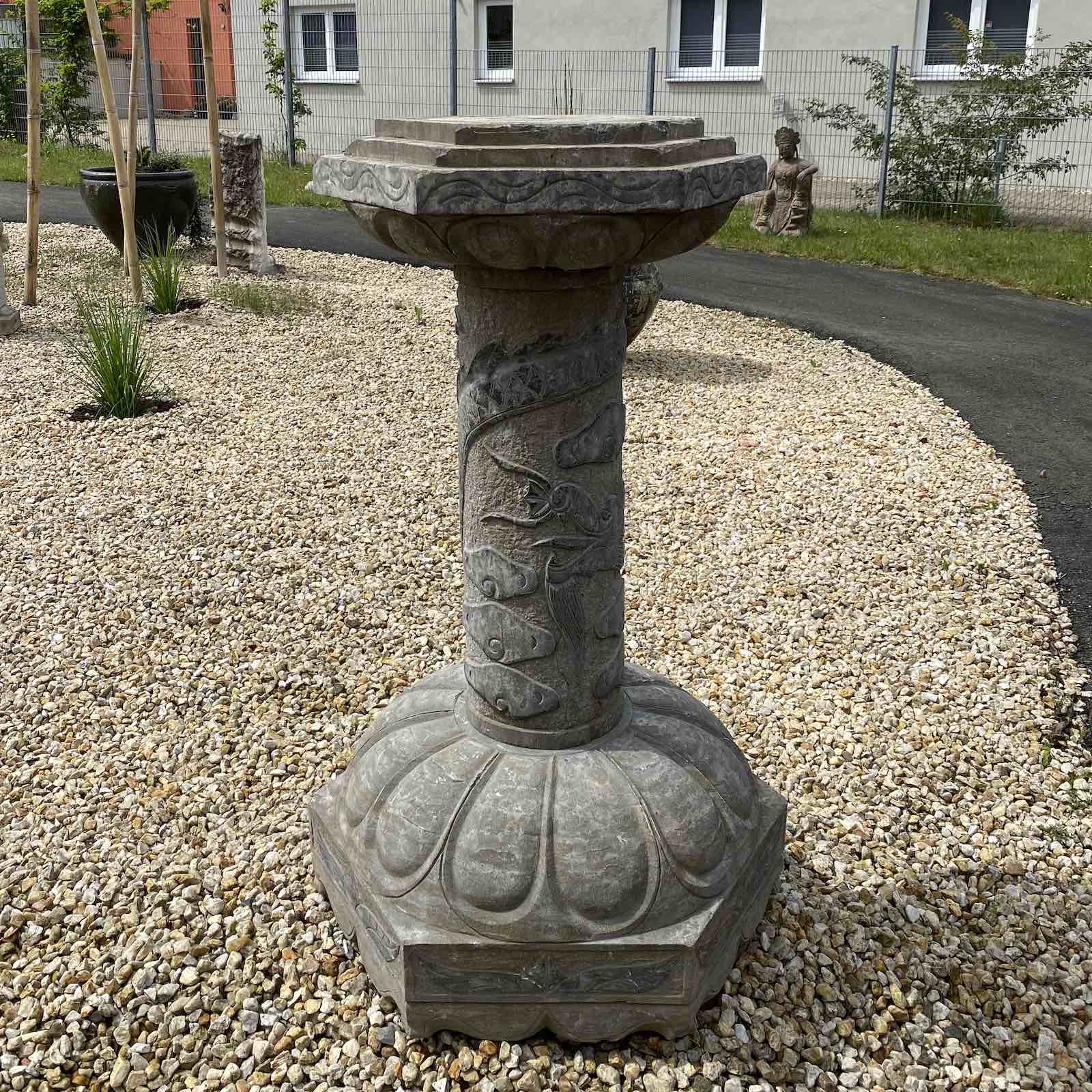 Chinesisches Garten Podest aus Naturstein f. Bonsai o. Buddha