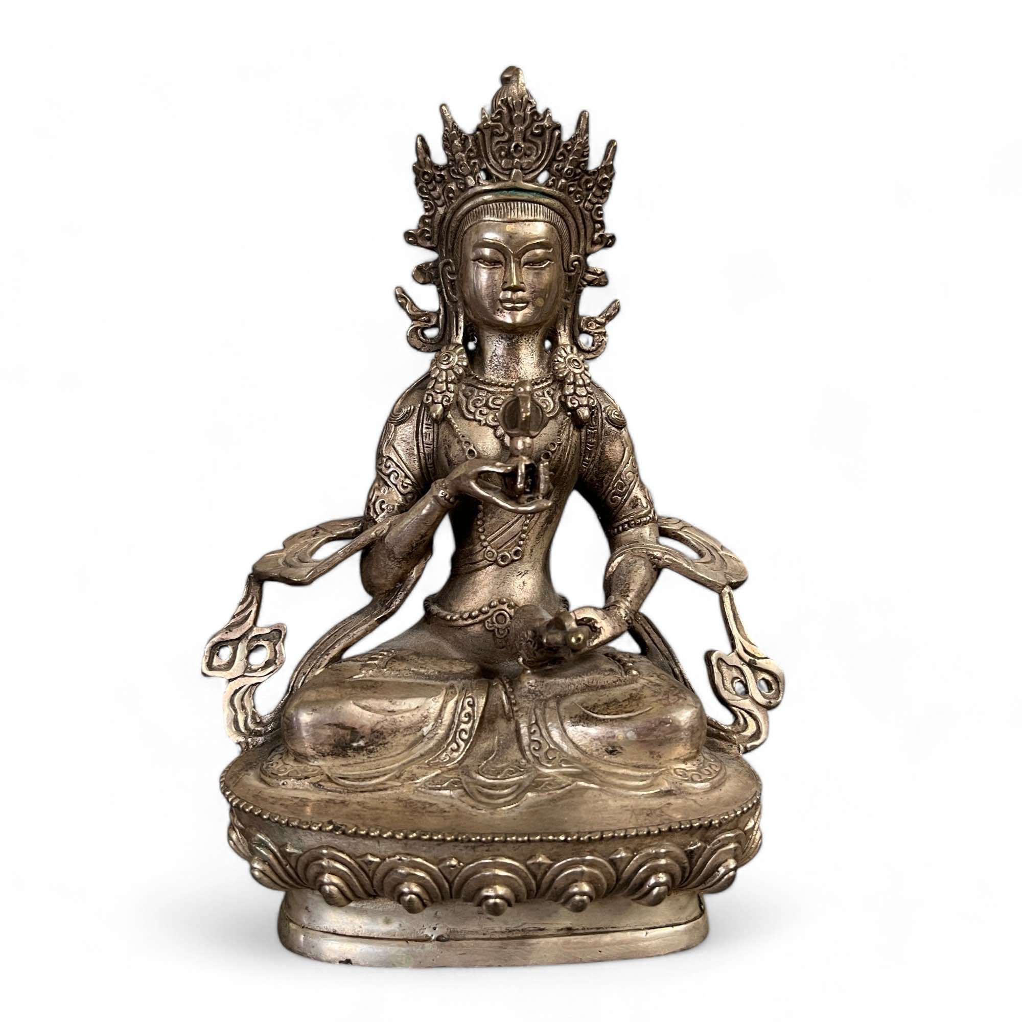 Vajrasattva Buddha Figur Bronze Tibet 21 cm groß Vajrasattva Buddha Figur Bronze Tibet 21 cm groß