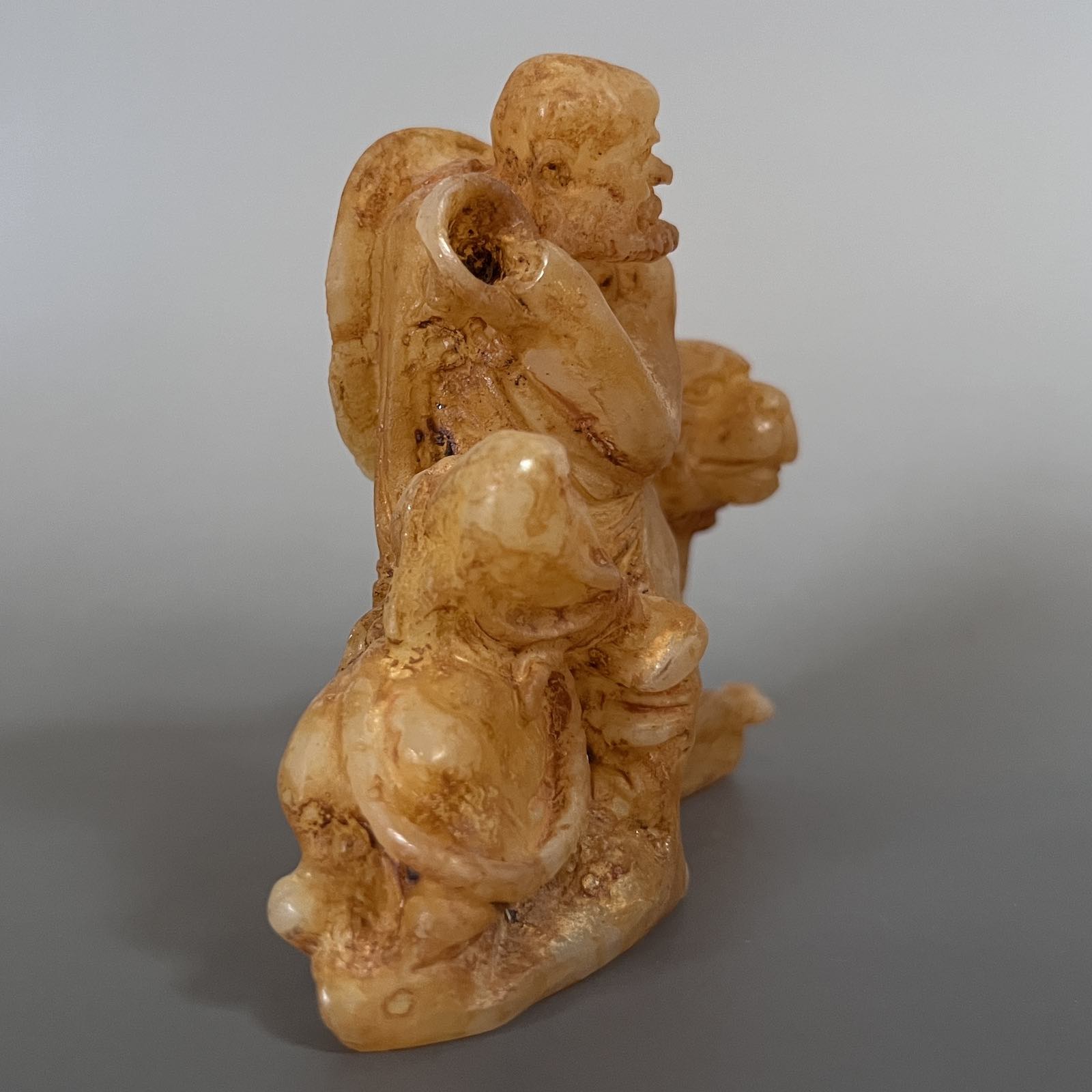 Arhat Figur China Jade Buddhismus Luohan - 9cm