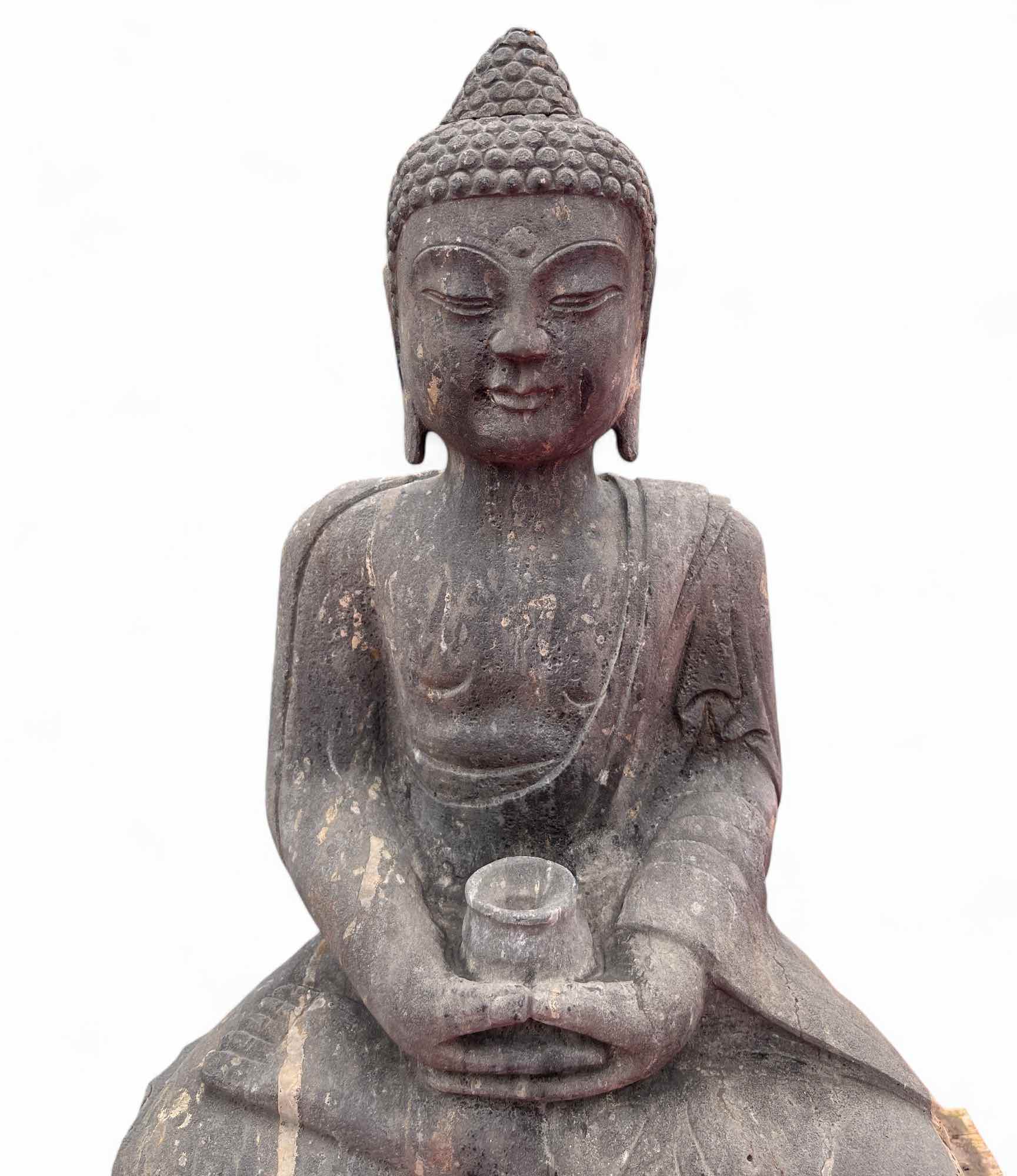 Buddha Garten Meditation Statue Naturstein Tibet - China
