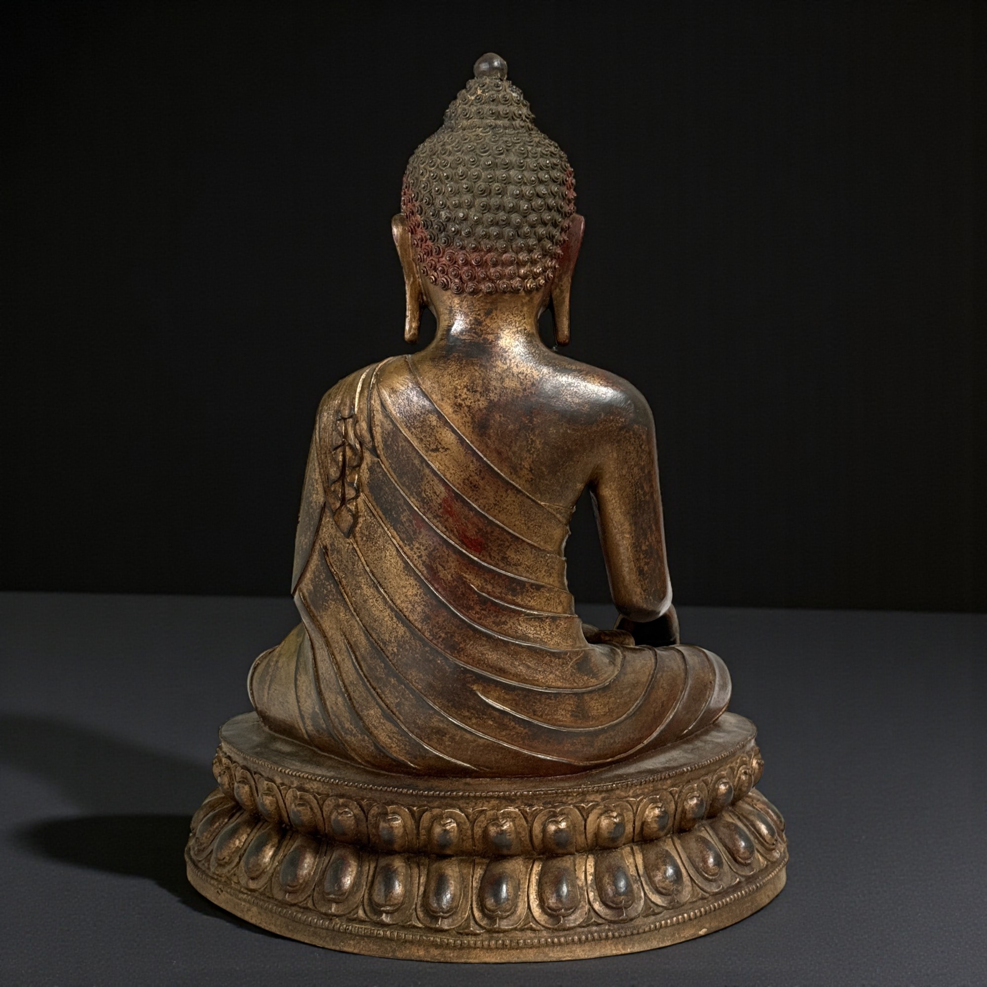 Siddharta Gautama Bronze Buddha Figur 45,5 cm groß
