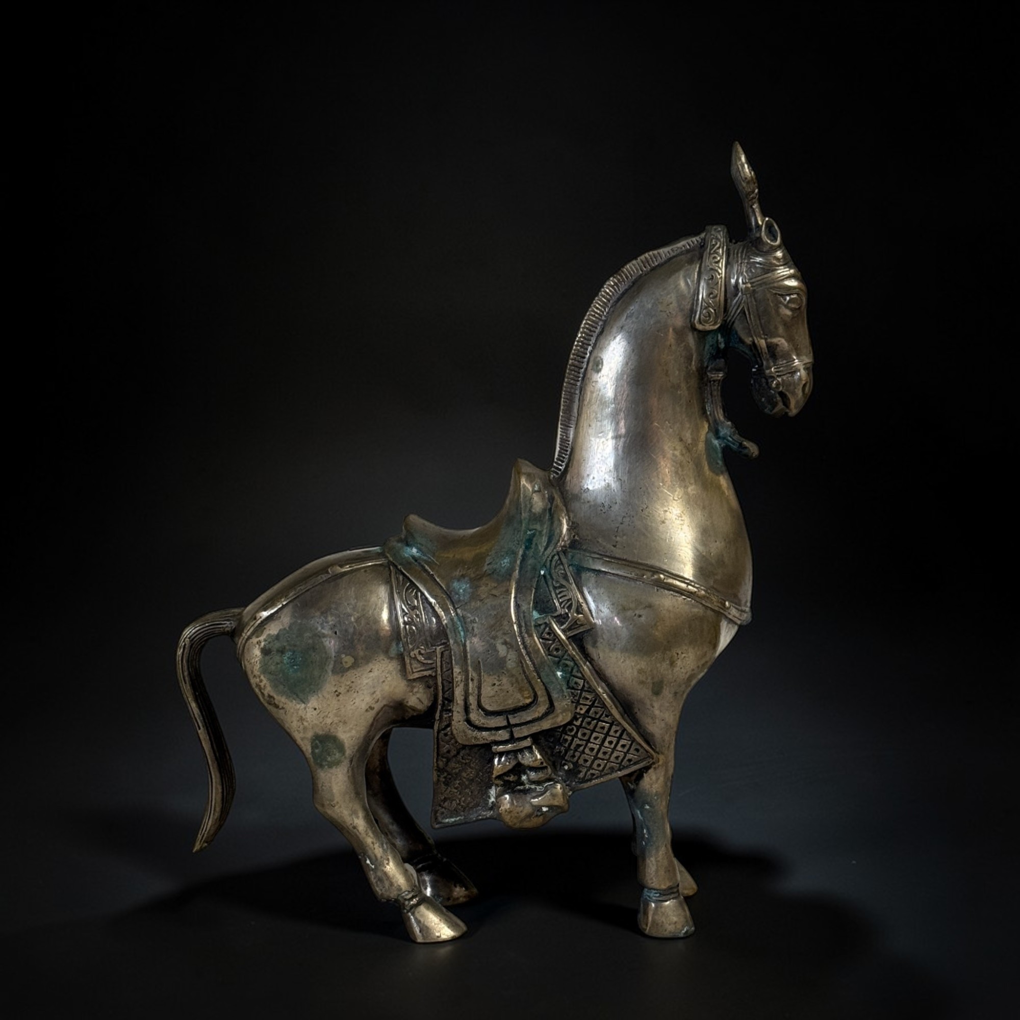 Bronze Pferd China Skulptur Tang Dynastie Replikat