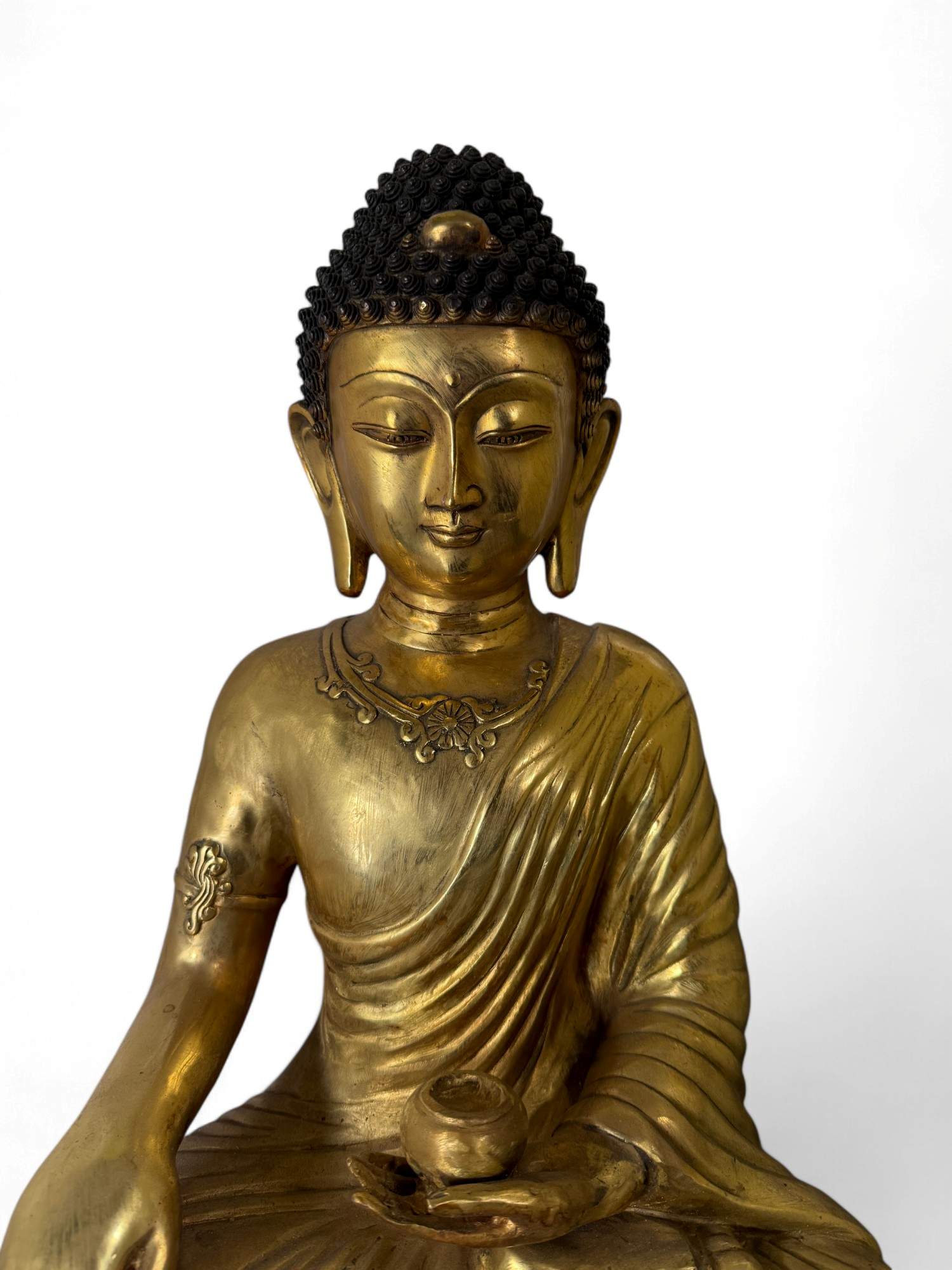 Buddha Figur Bronze Skulptur Siddharta Gautama Statue 43 cm