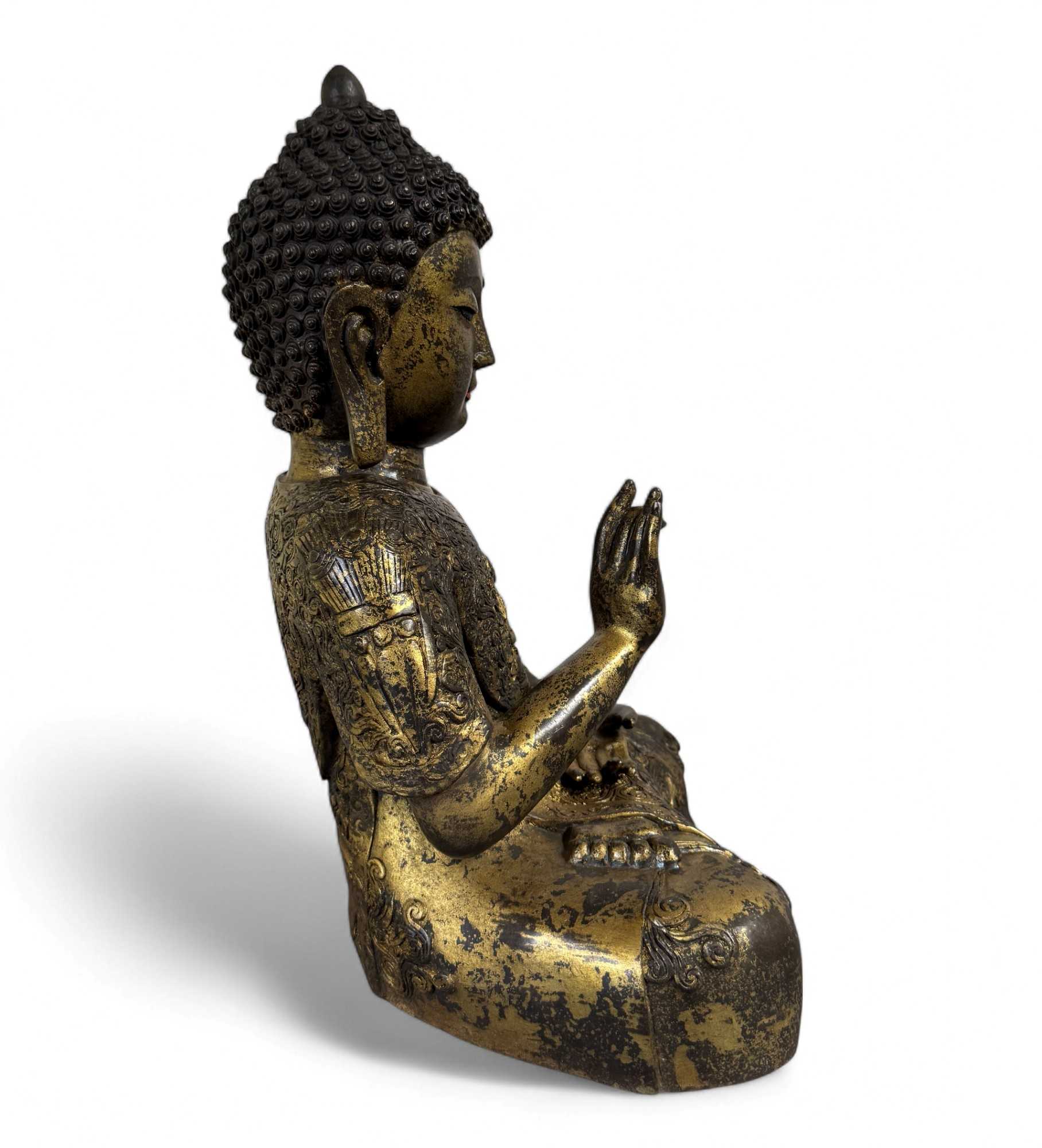 Buddha Figur Bronze Skulptur Karana Mudra Statue 41 cm groß