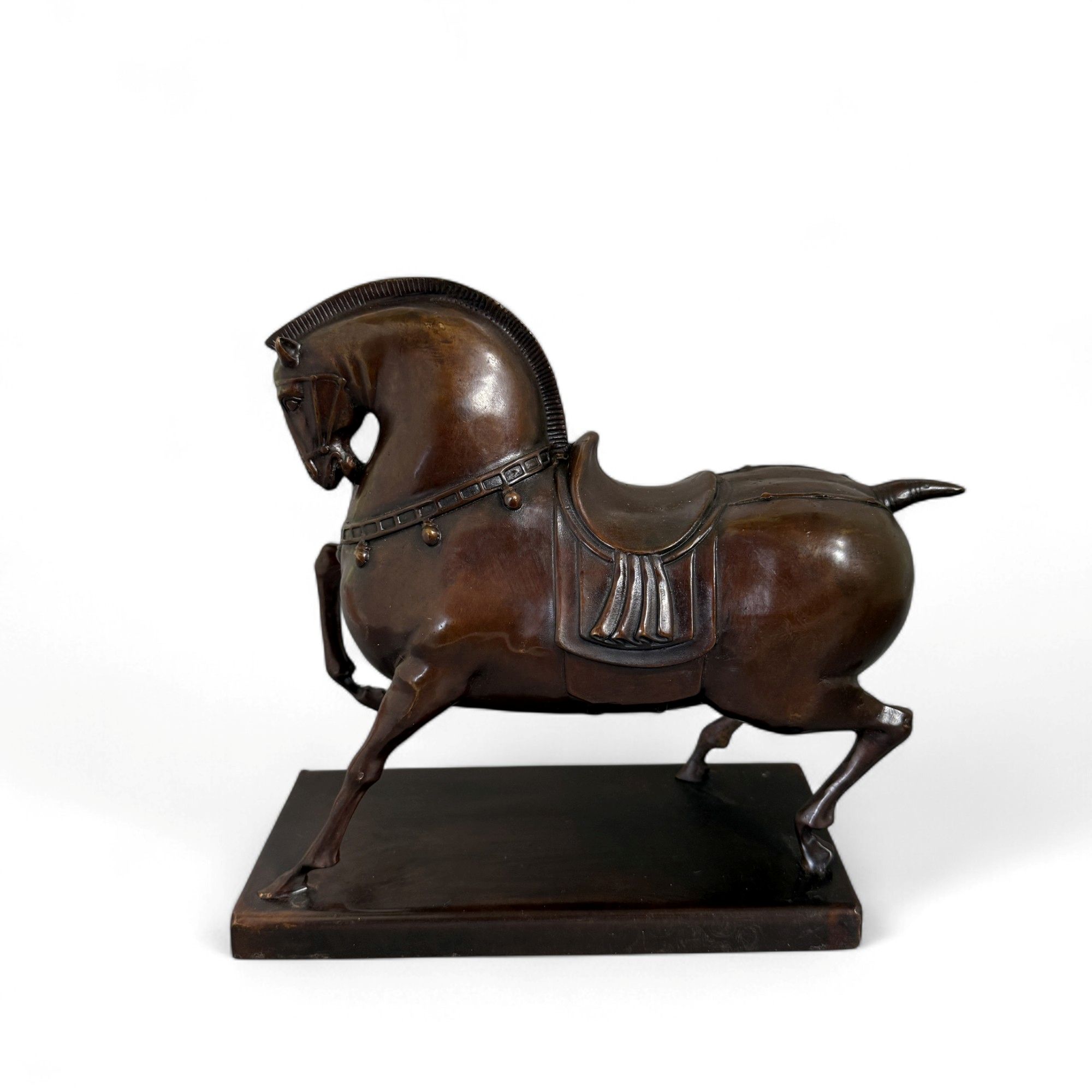 Pferde Skulptur Bronze Figur chines. Tierkreiszeichen