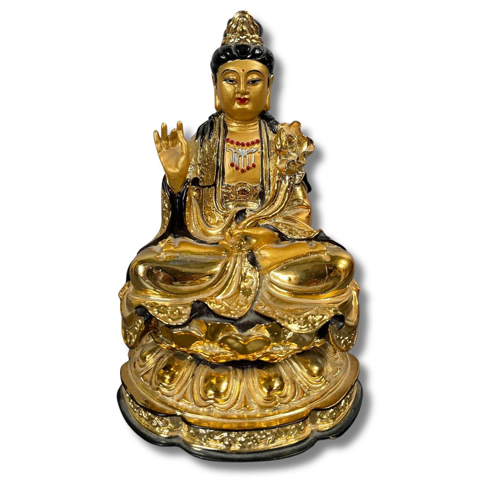 Bodhisattva Figur China Polyresin 19,5cm Bodhisattva Figur China Polyresin 19,5cm