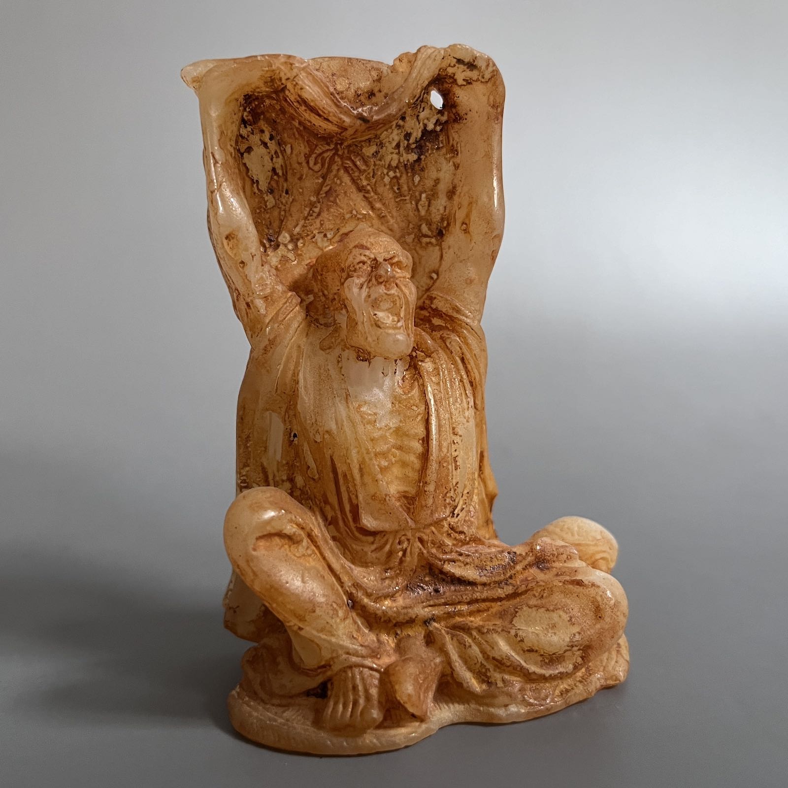 Arhat Figur China Jade Buddhismus Luohan - 9,5cm