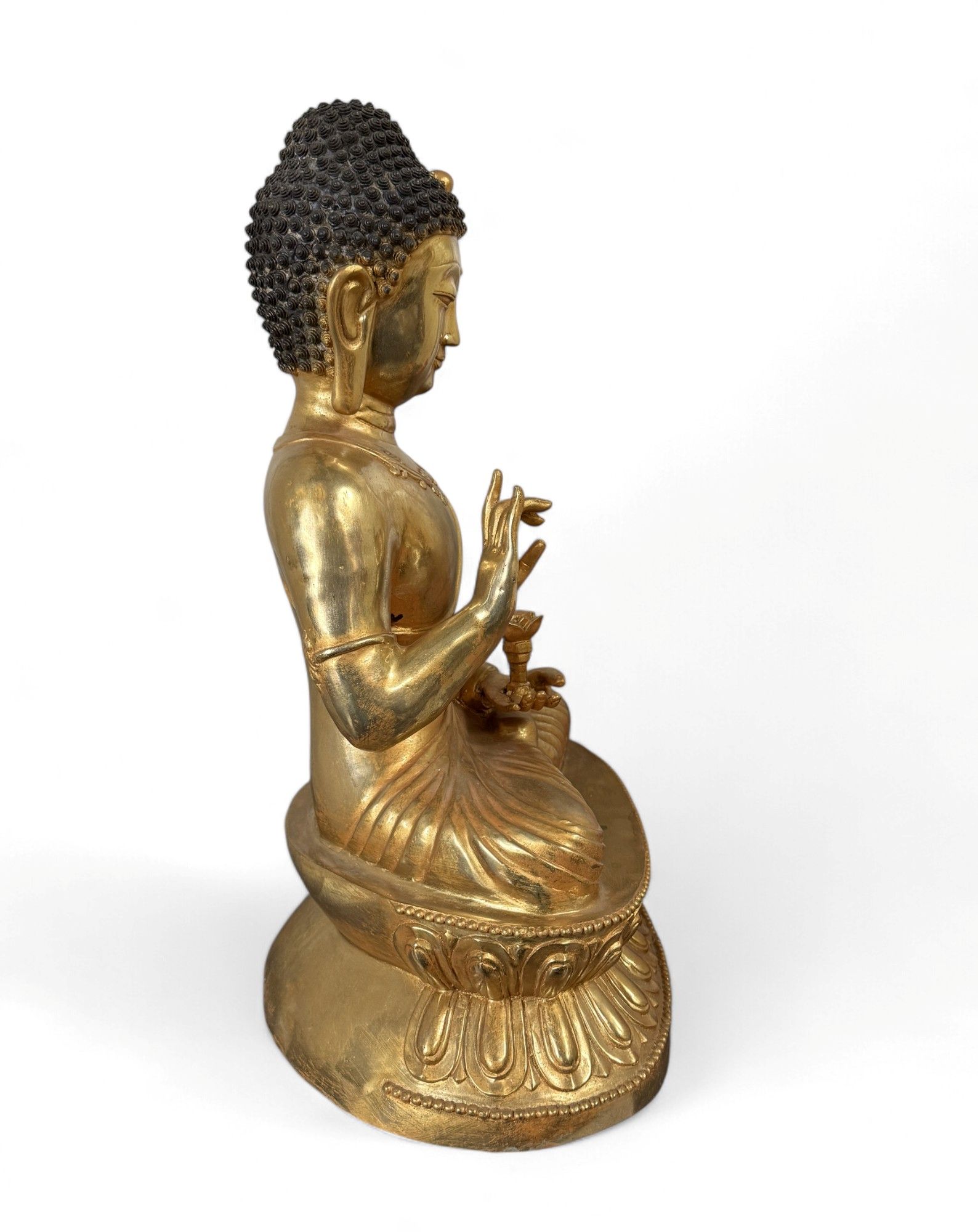 Buddha Figur Bronze Skulptur Karana Mudra Statue 55 cm groß