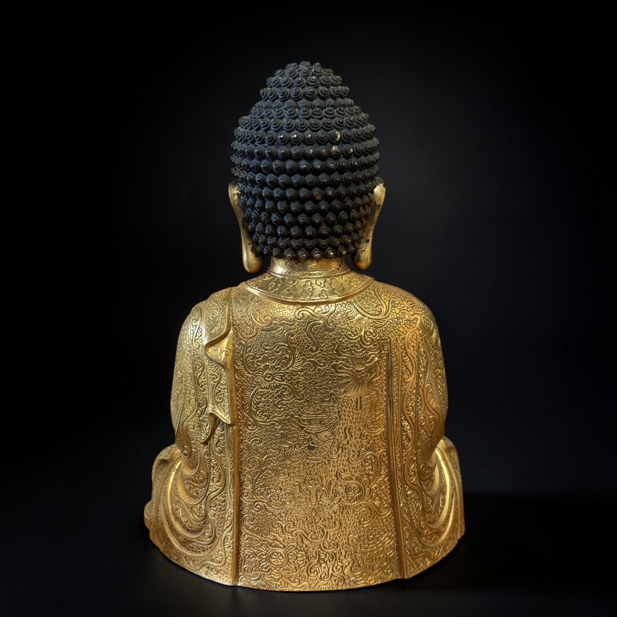 Bronze Buddha Figur - Meditations Geste - 27 cm