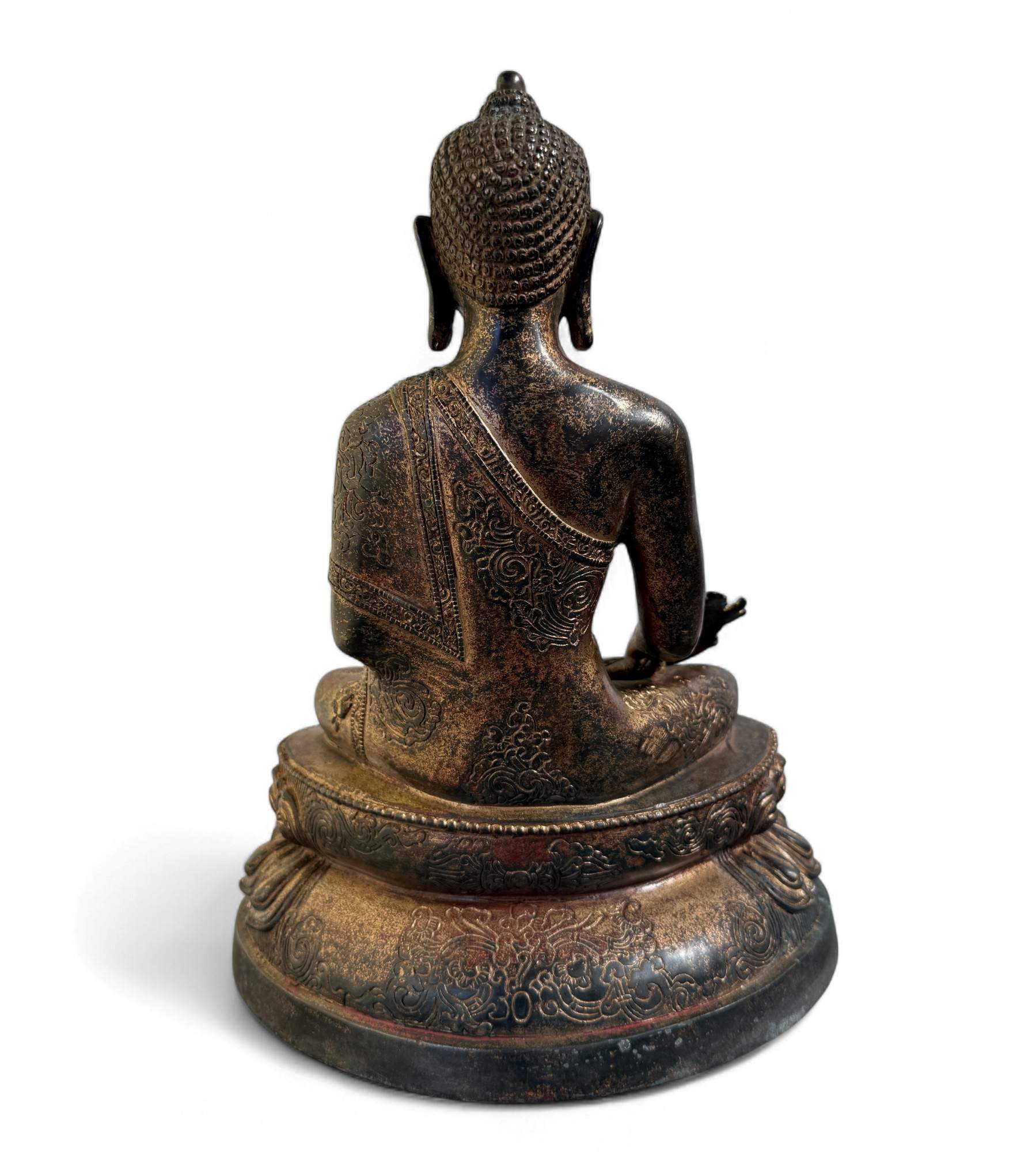 Medizin Buddha Figur Bronze Tibet China - 29,5 cm groß