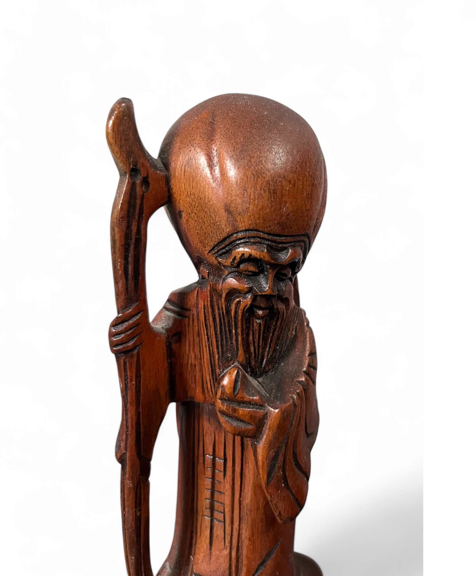 Lu Fu Shou Holz Figuren aus China - Sammlernachlaß