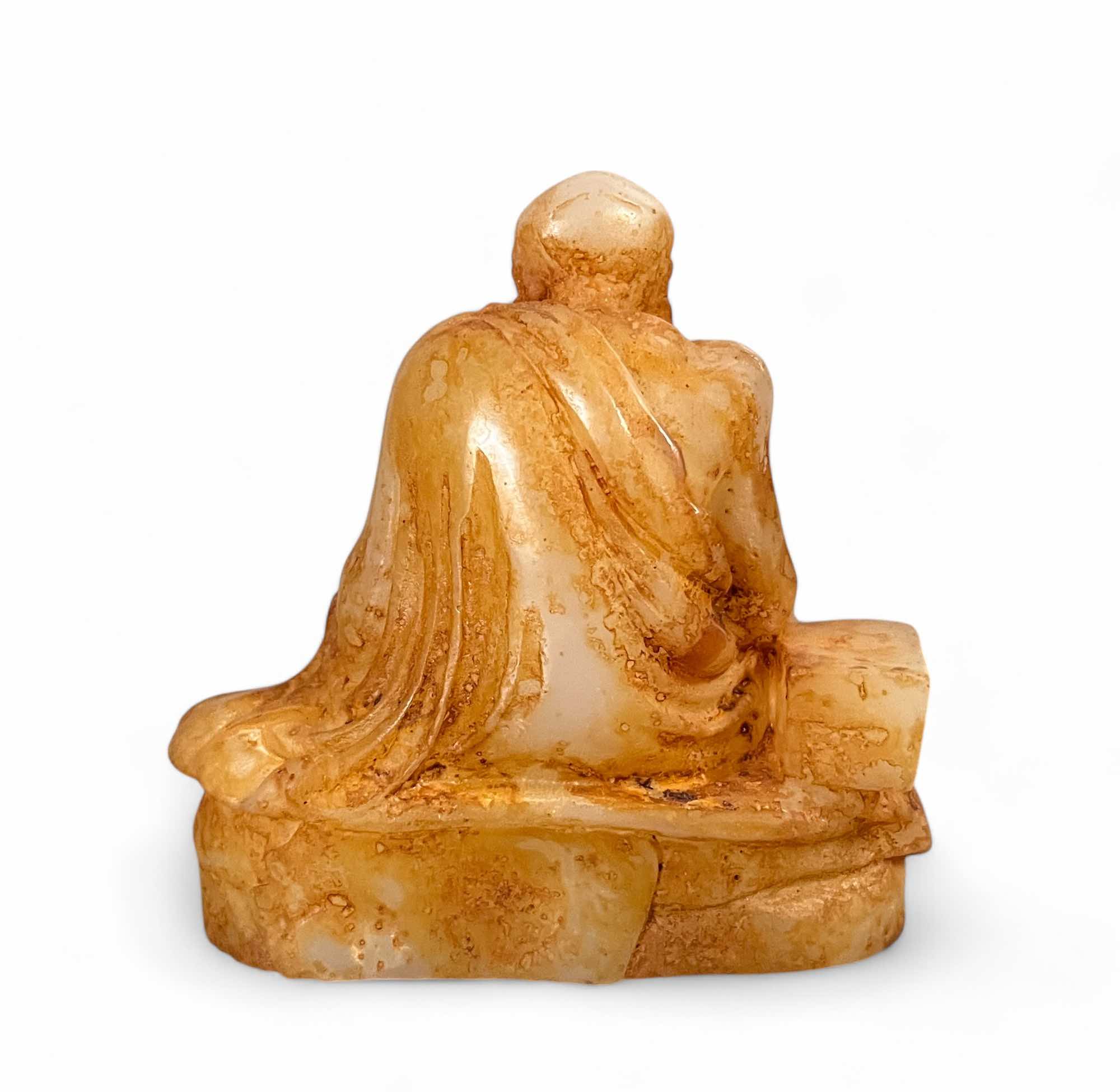 Arhat Lohan Figur (8,5cm) Hetian Jade