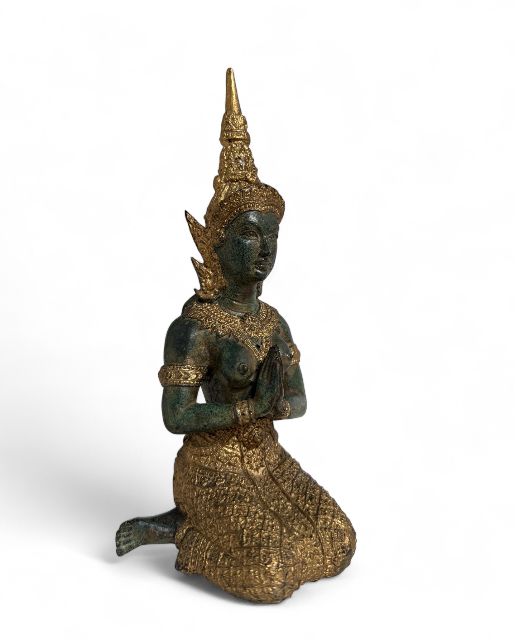 Tempelwächter Figur Bronze Skulptur Thailand 22 cm Tempelwächter Figur Bronze Skulptur Thailand 22 cm