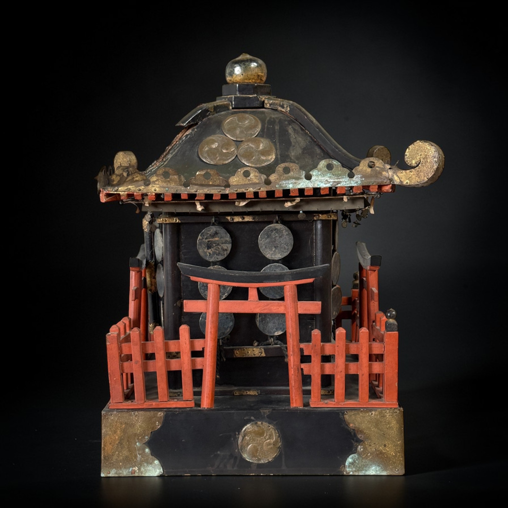 Japanischer Mikoshi Schrein - 45cm Holzmodell - Nürnberger Nachlass