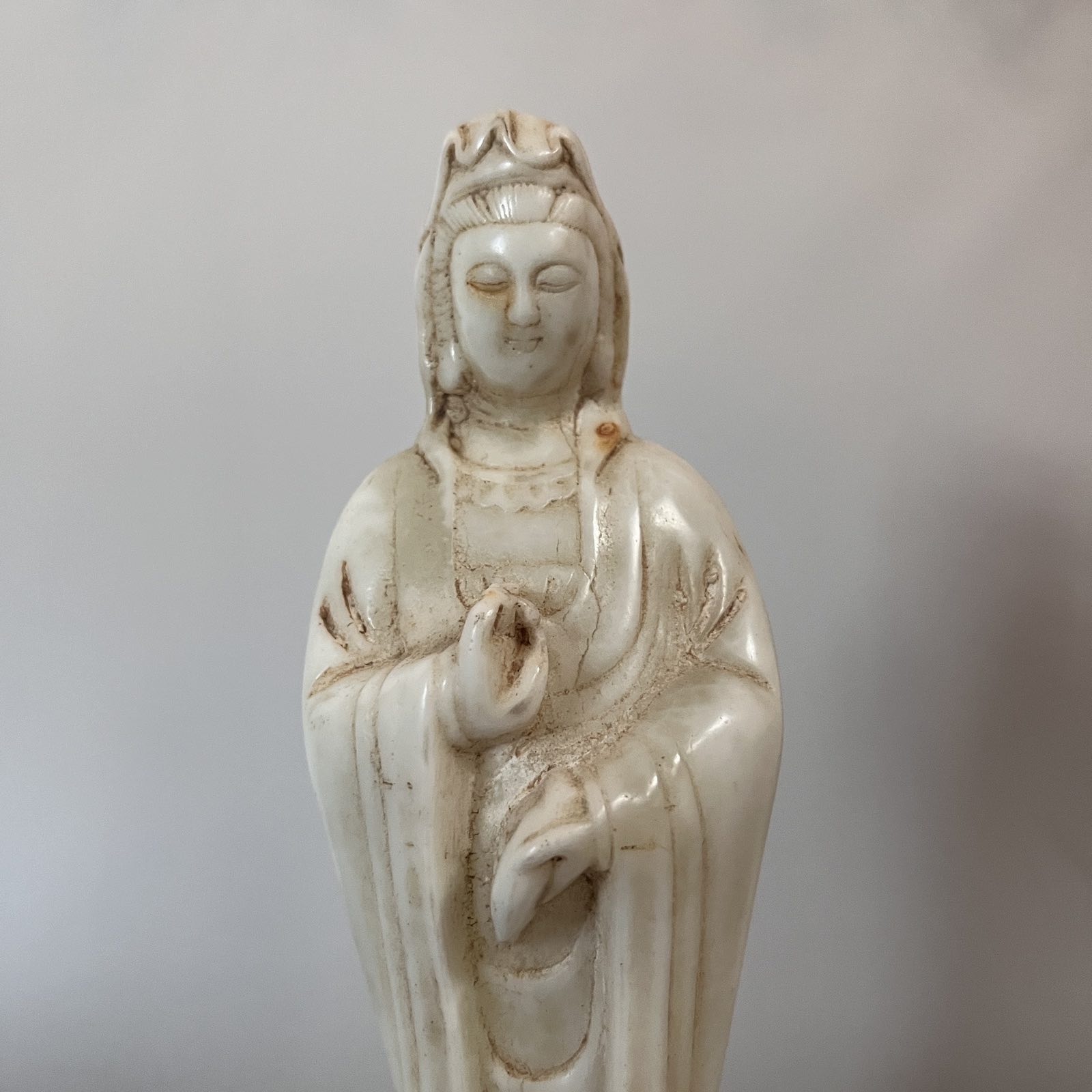 Kwanyin Buddha Figur Hetian Jade China