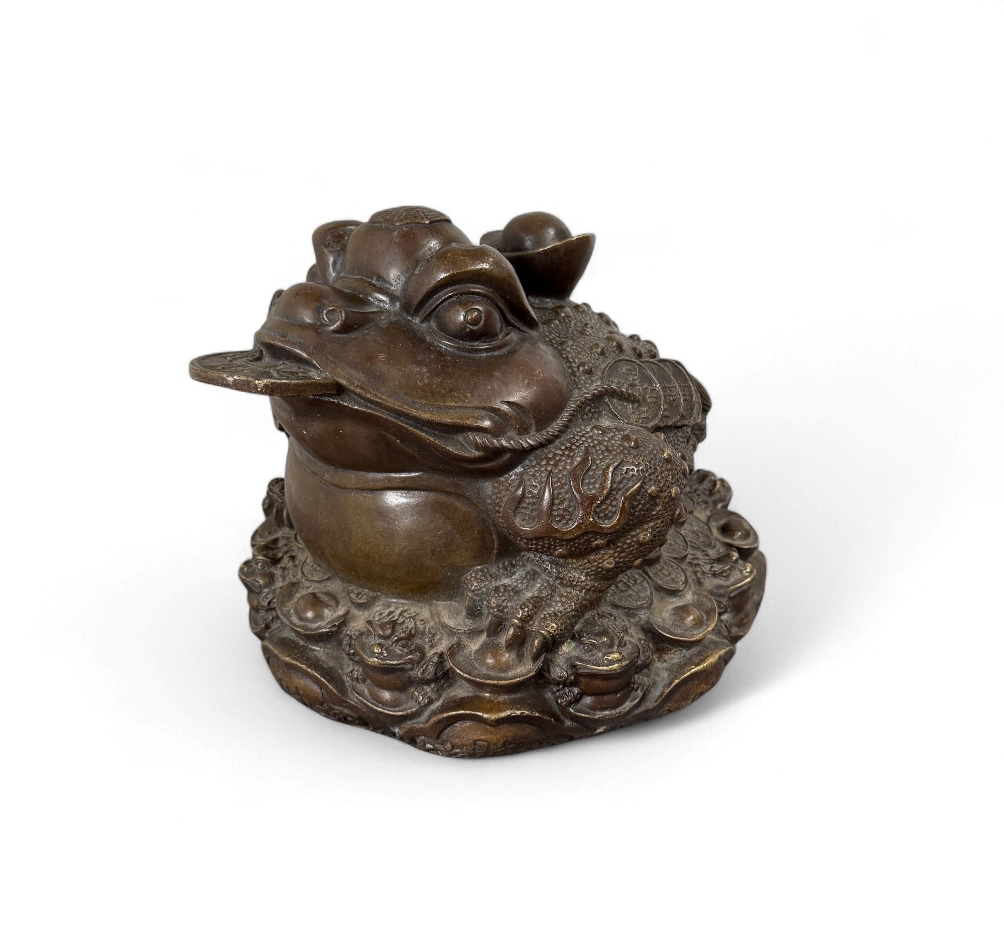 Geldkröte aus Bronze – Traditioneller Feng Shui Frosch