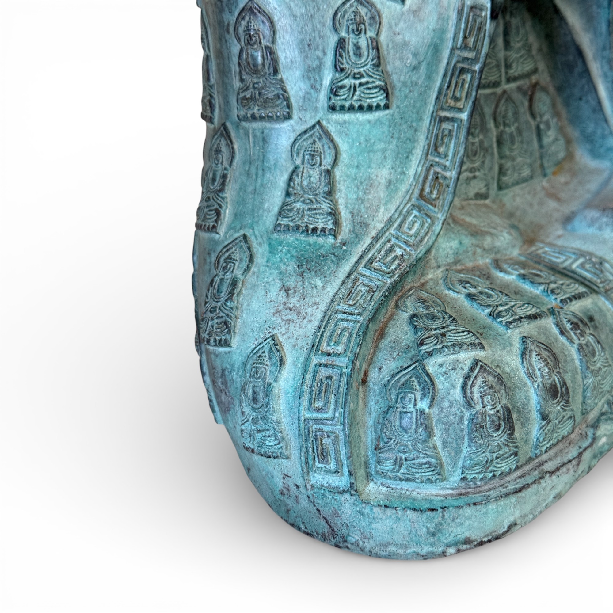 Bronze Buddha Skulptur in betender Handhaltung