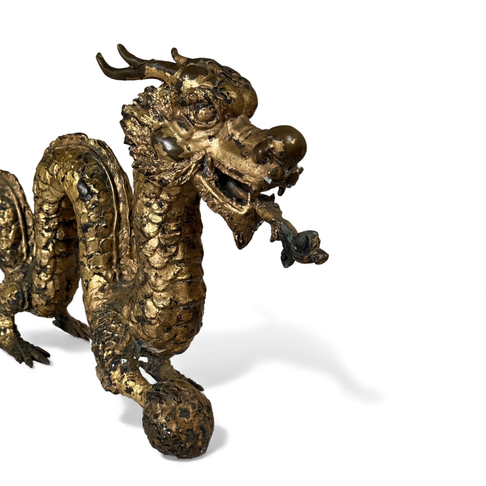 Chinesischer Bronze Drache 54 cm lang
