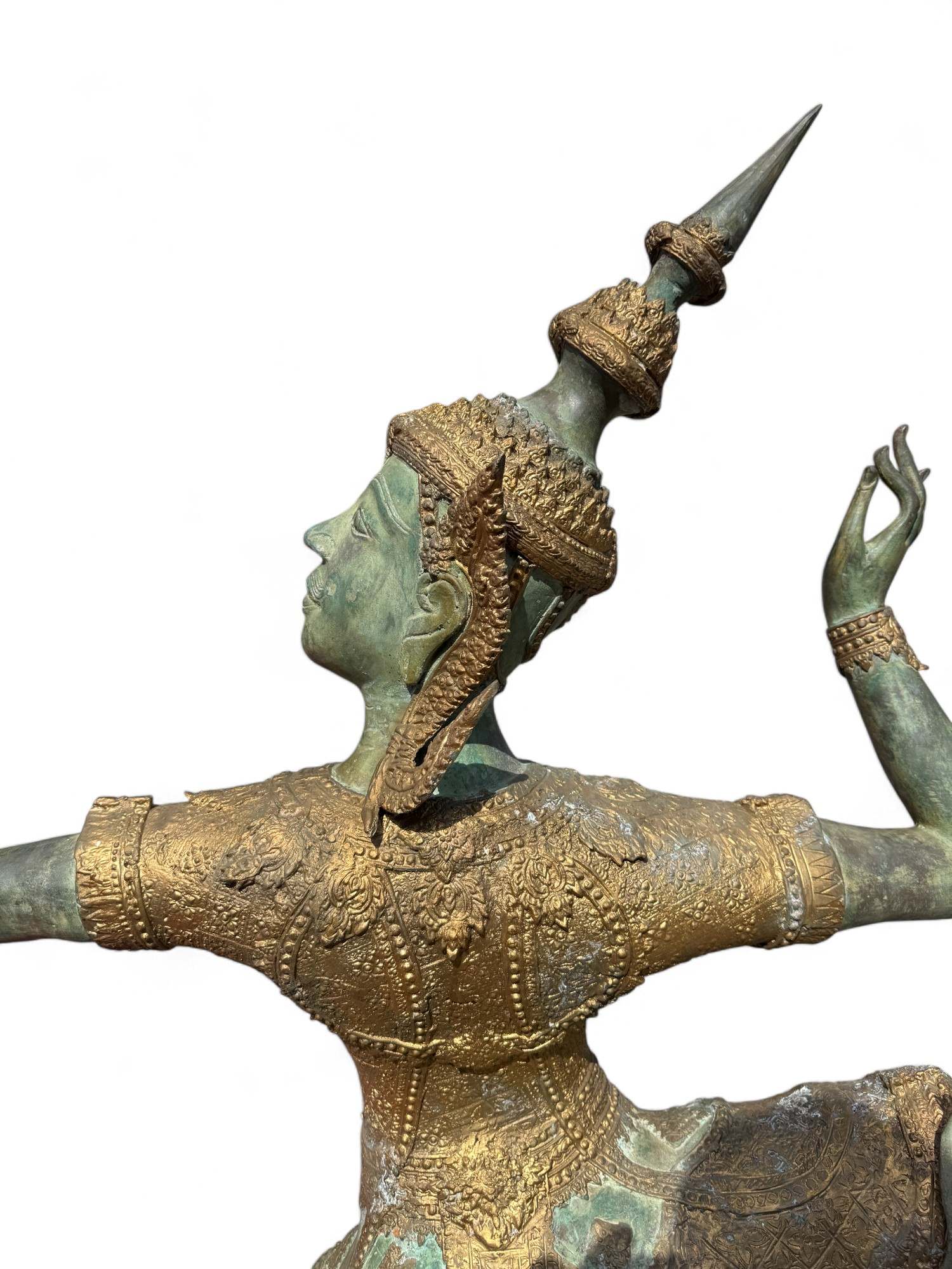 Thailändische Rama Bronze Statue Avatur Vishnus 166 cm groß