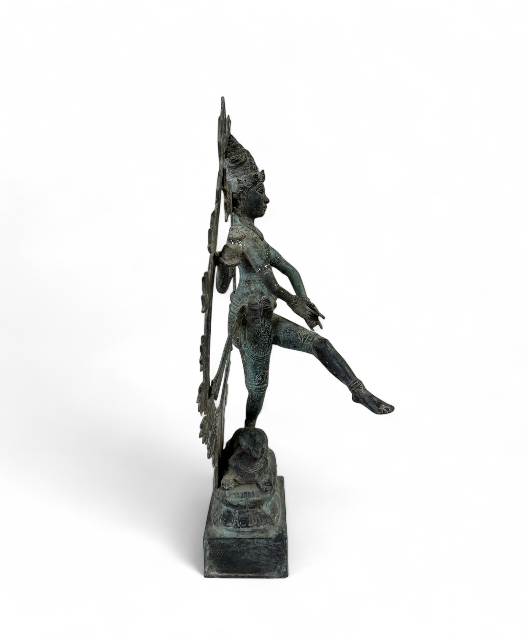 Dancing Shiva Figur Bronze Indonesien Skulptur - alt