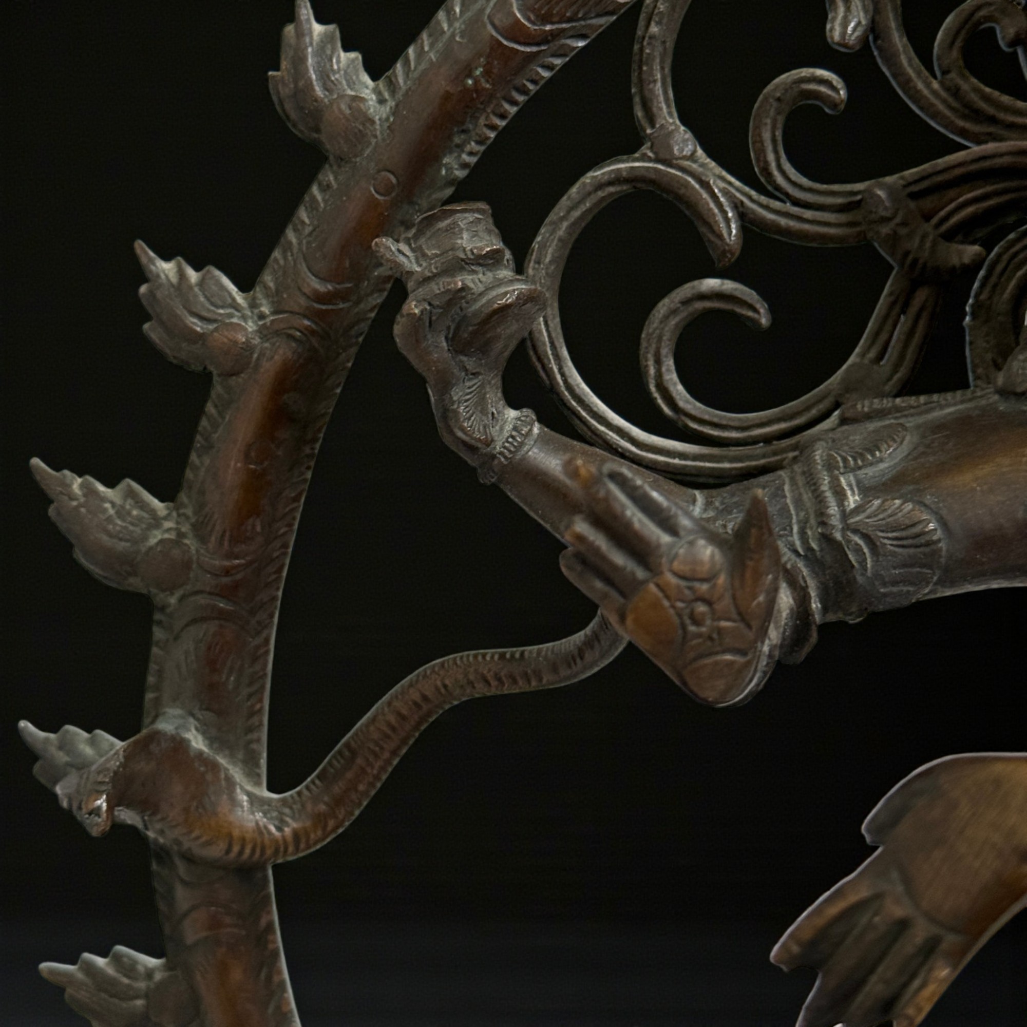 Shiva Nataraja Statue aus Bronze, 19. Jh., Sammlerstück aus Sammlungsauflösung