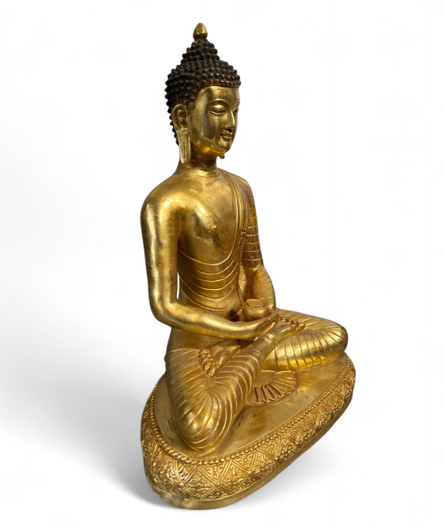 Buddha Figur Bronze Skulptur Tibet Statue Amitabha 33 cm