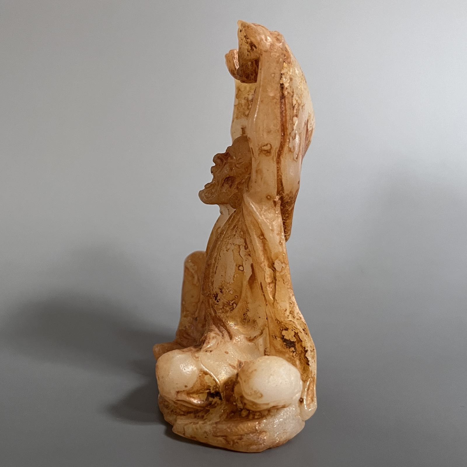 Arhat Figur China Jade Buddhismus Luohan - 9,5cm Arhat Figur China Jade Buddhismus Luohan - 9,5cm