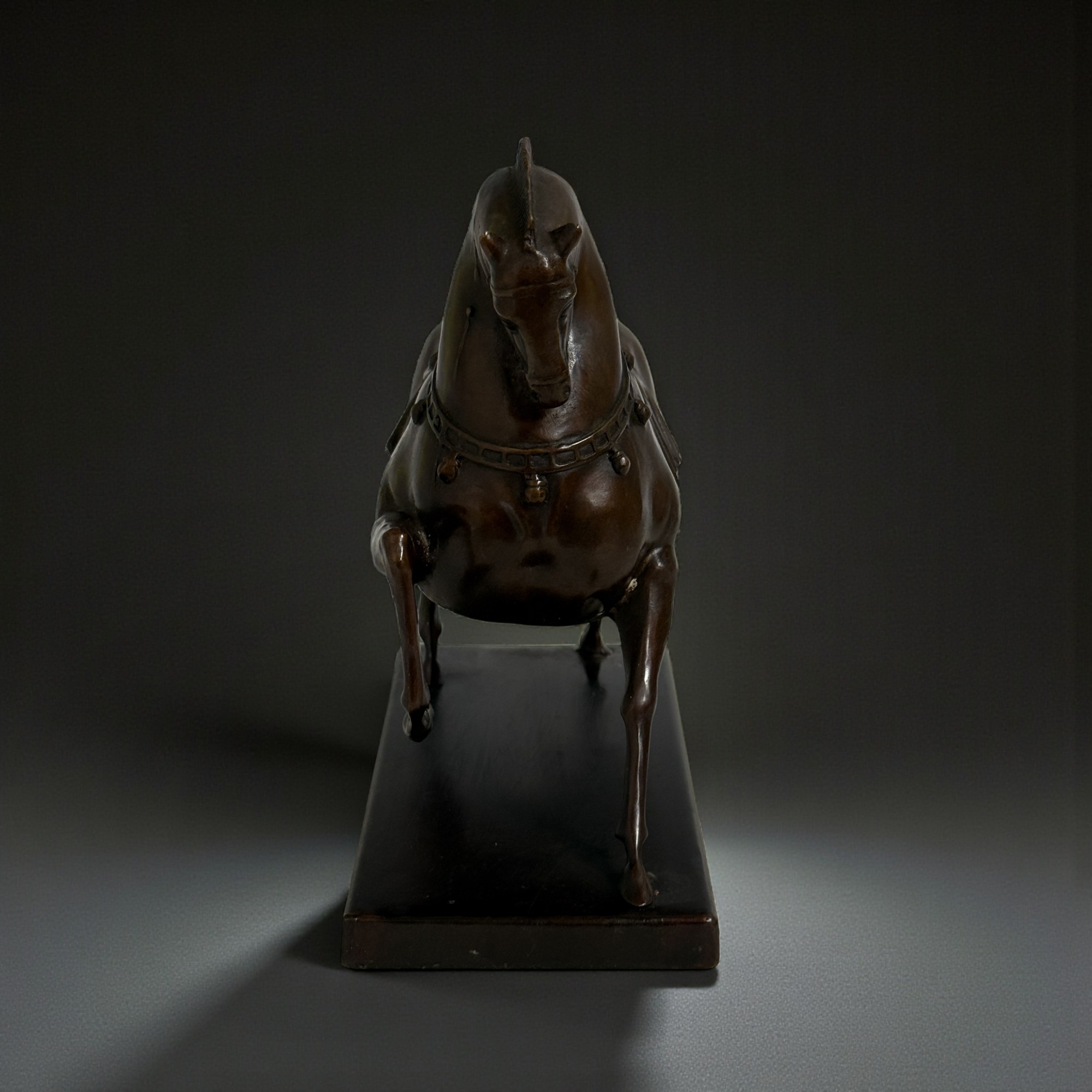 Pferde Skulptur Bronze Figur chines. Tierkreiszeichen