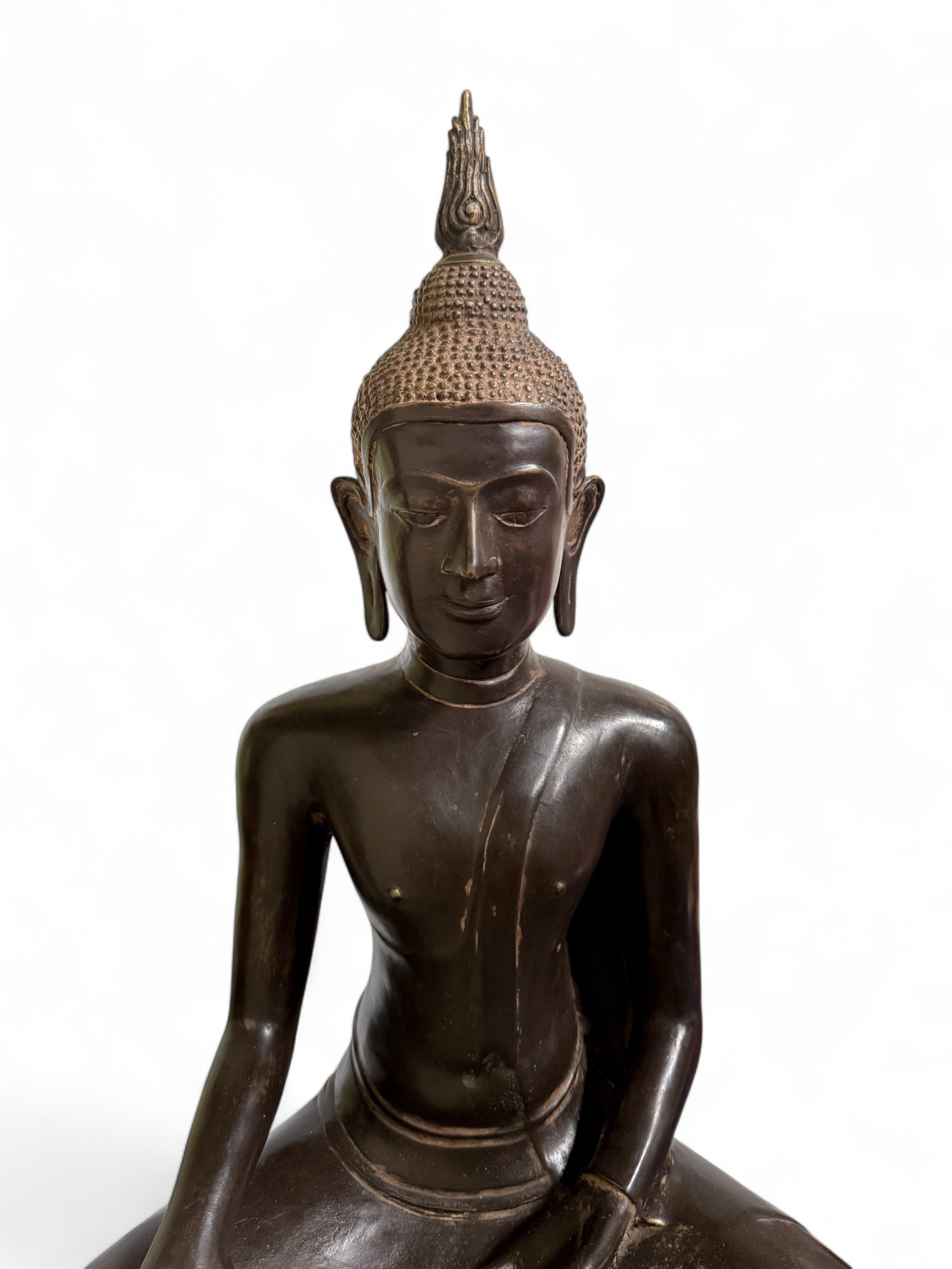 U-Thong Bronze Buddha Figur – Thailand 20. Jhdt.